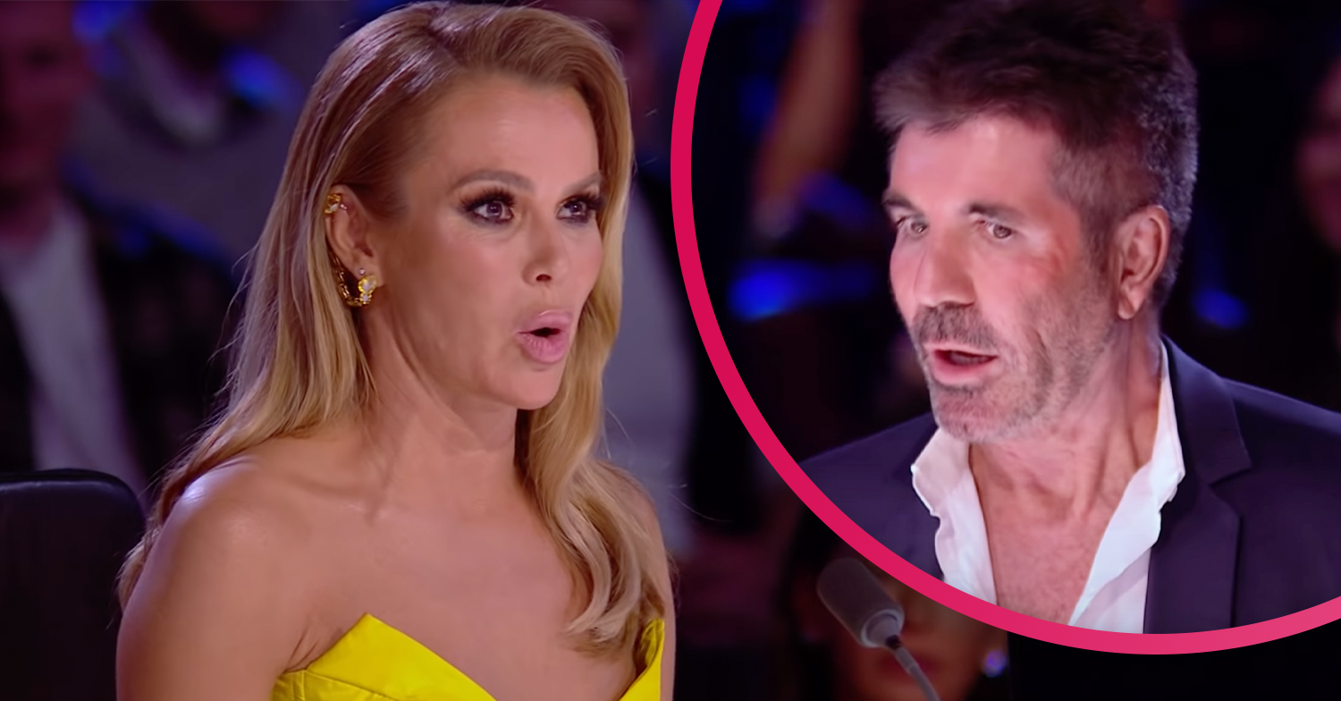 Amanda Holden and Simon Cowell on the BGT judging panel