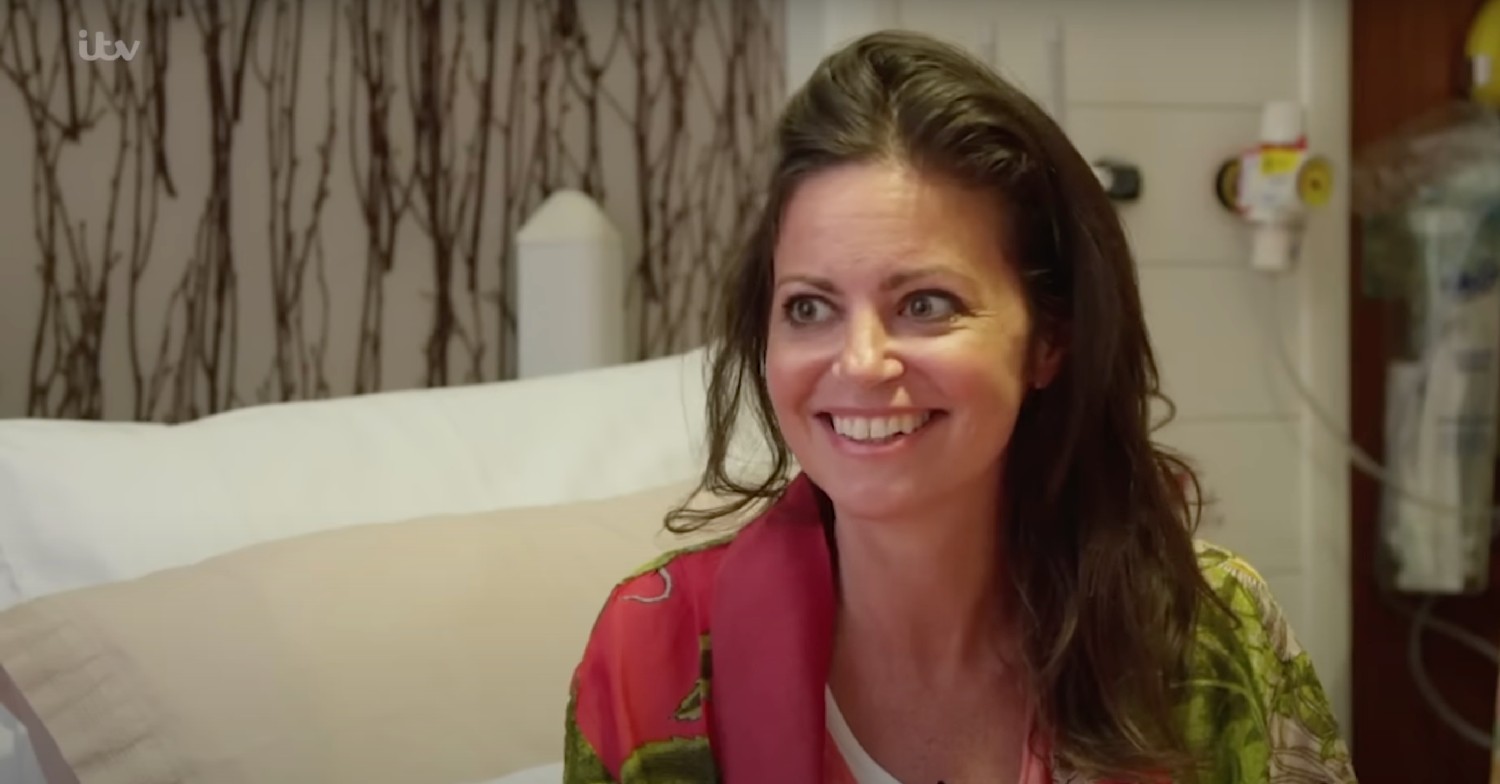 Deborah James smiling during an appearance on Lorraine