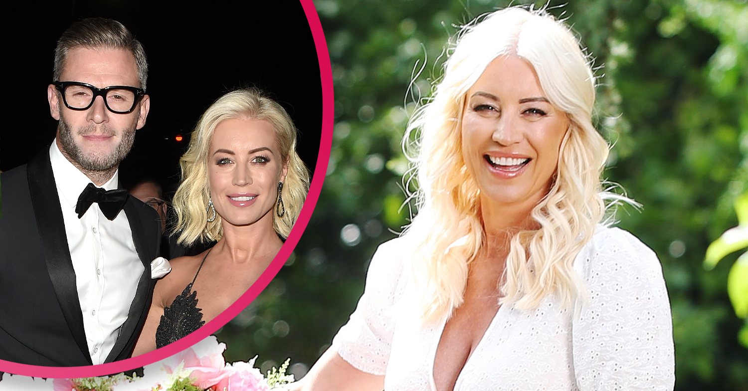 Denise Van Outen smiling with her ex partner Eddie