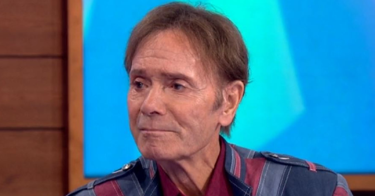 Cliff Richard looks sombre during Loose Women interview