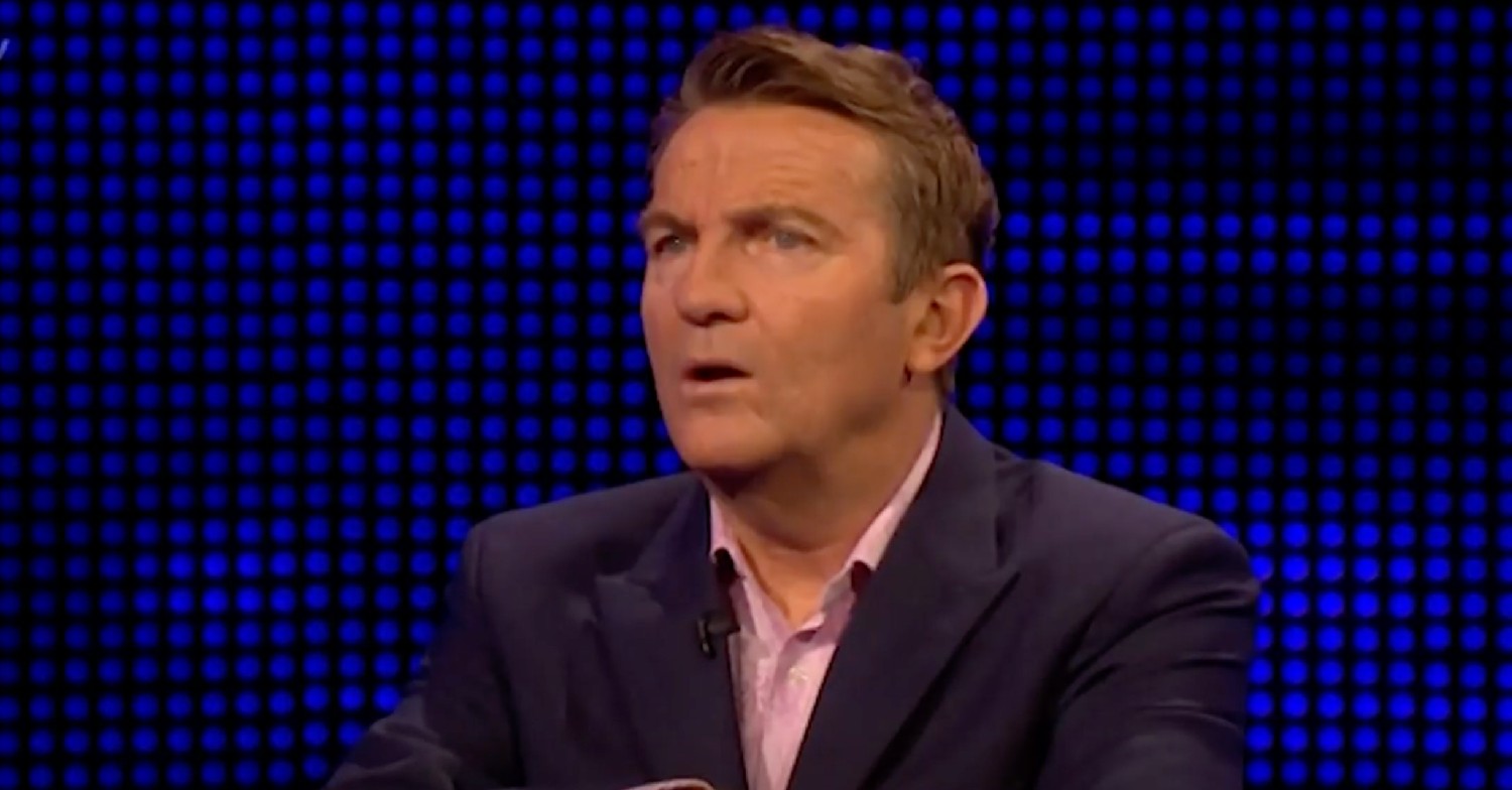 Bradley Walsh looking shocked on The Chase