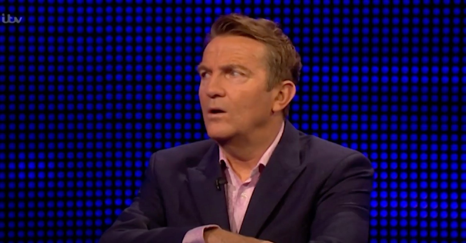 Bradley Walsh giving a side-eye on the Chase 