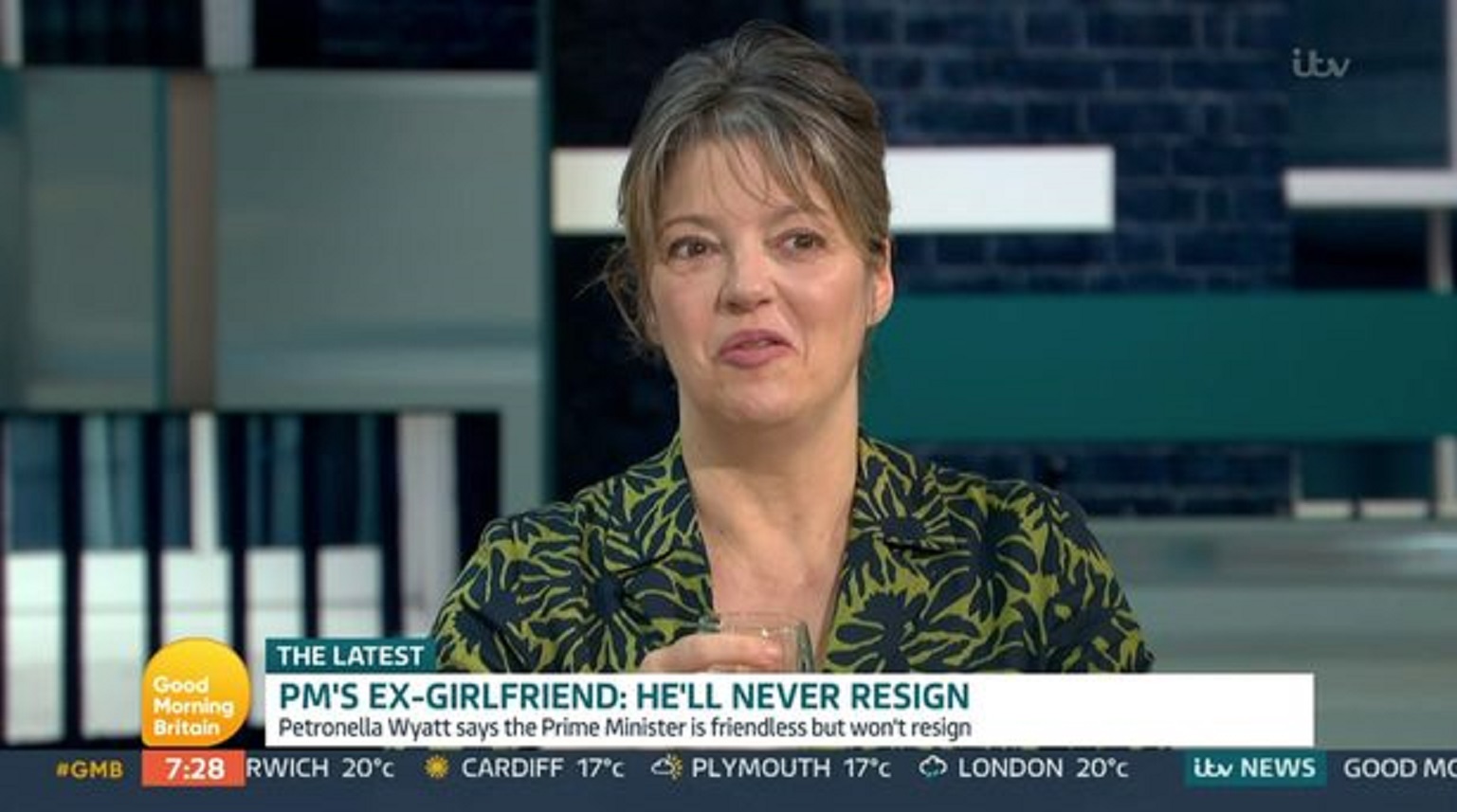Petronella Wyatt on GMB today