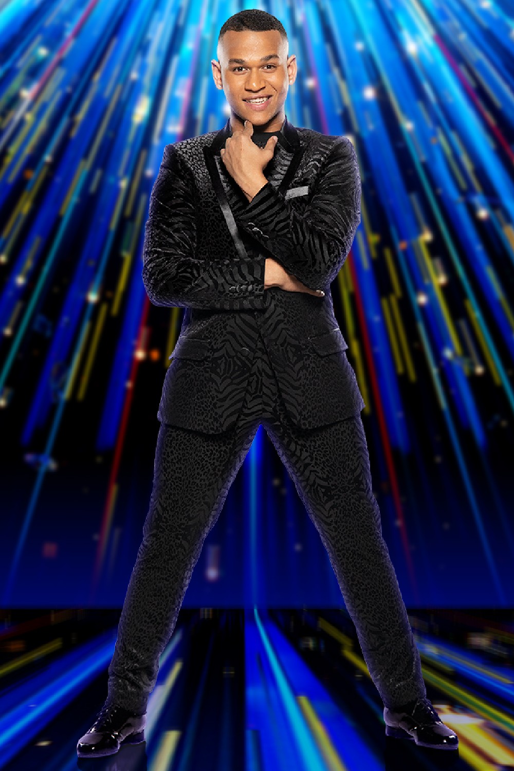 Cameron Lombard poses for Strictly tour promo photo