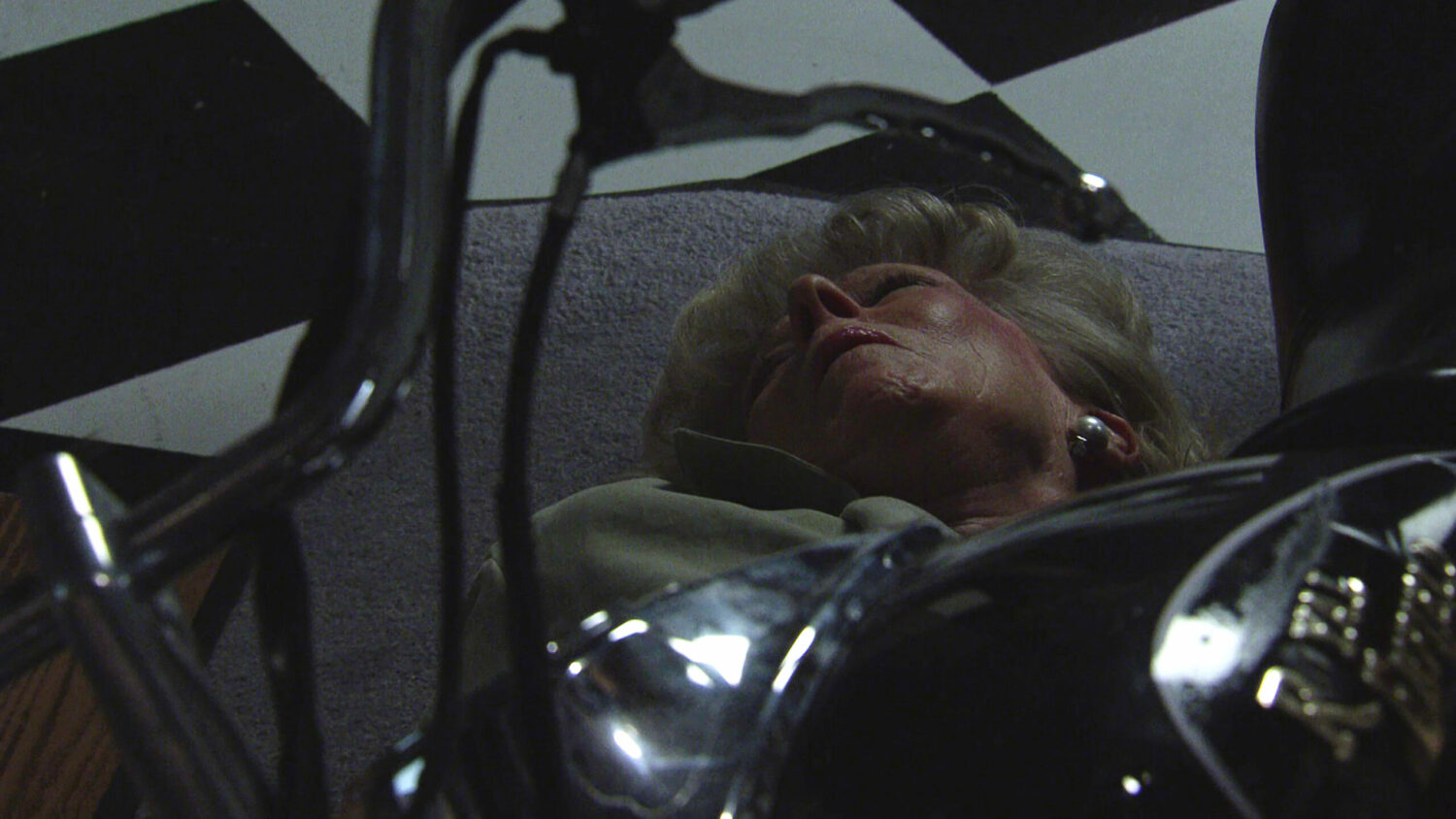 Audrey on the floor unconscious 