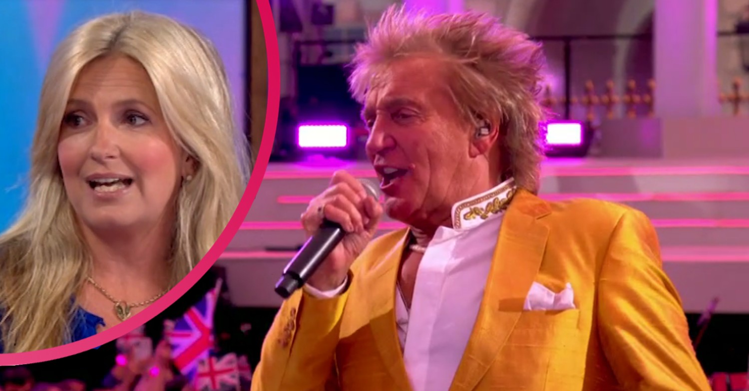 Rod Stewart performing at Jubilee and Penny Lancaster on Loose Women