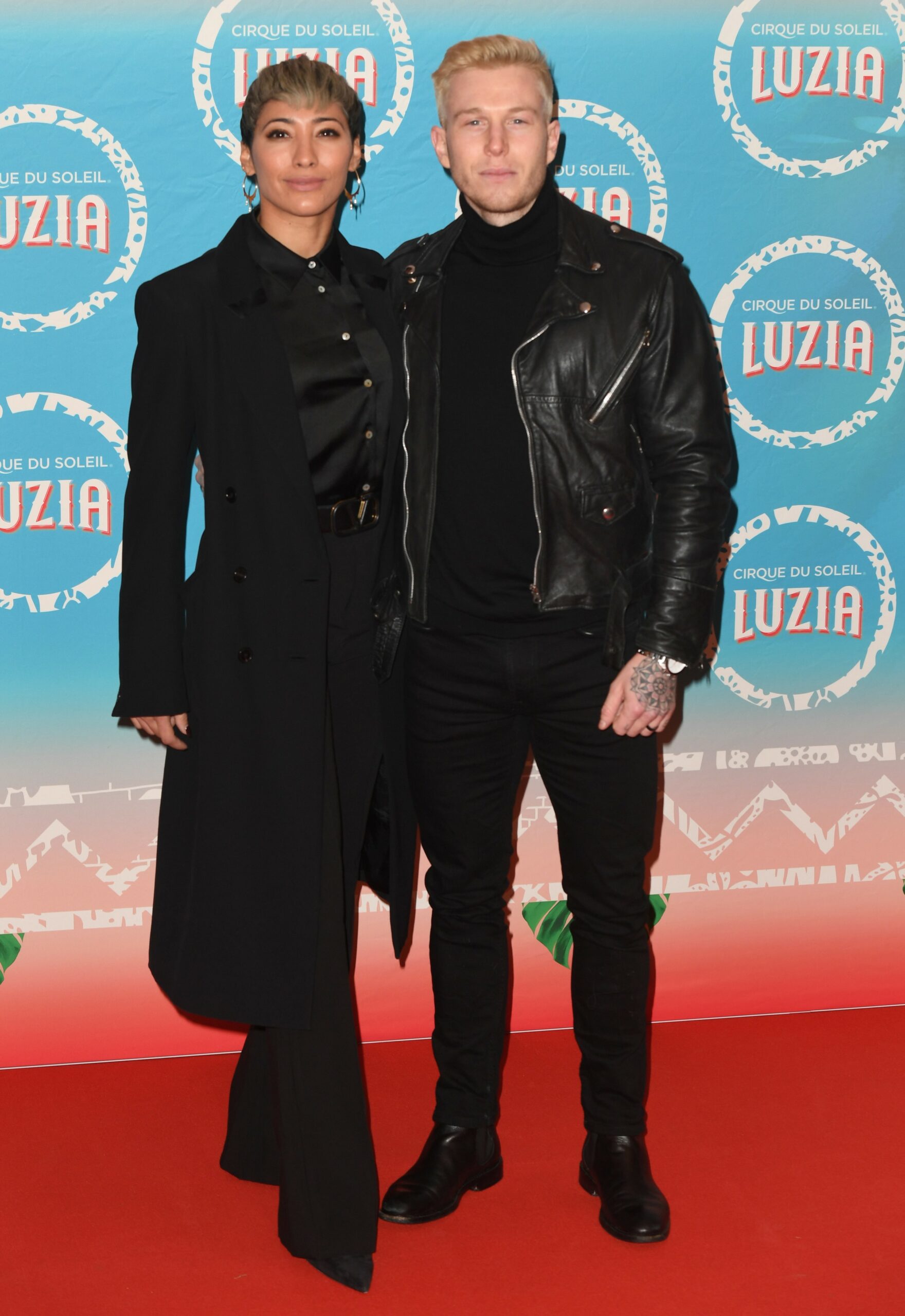 Strictly star Karen Hauer poses with partner Jordan at awards