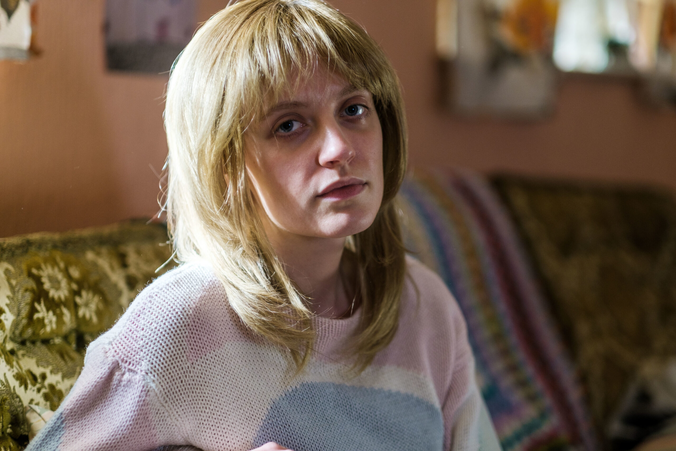 Poppy Lee Friar as Carol in My Name Is Leon