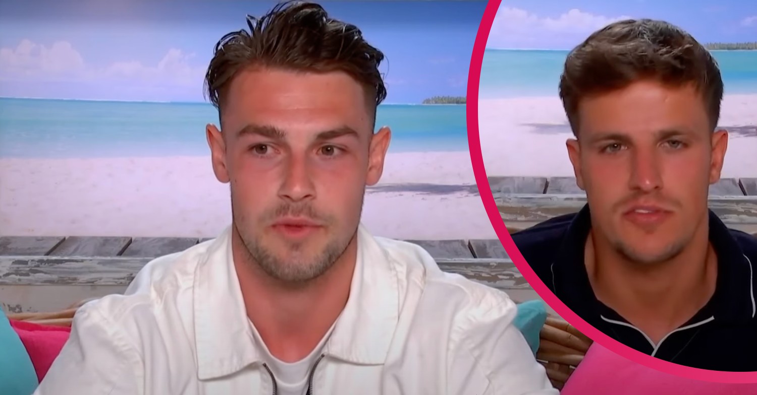 Andrew and Luca on Love Island 2022