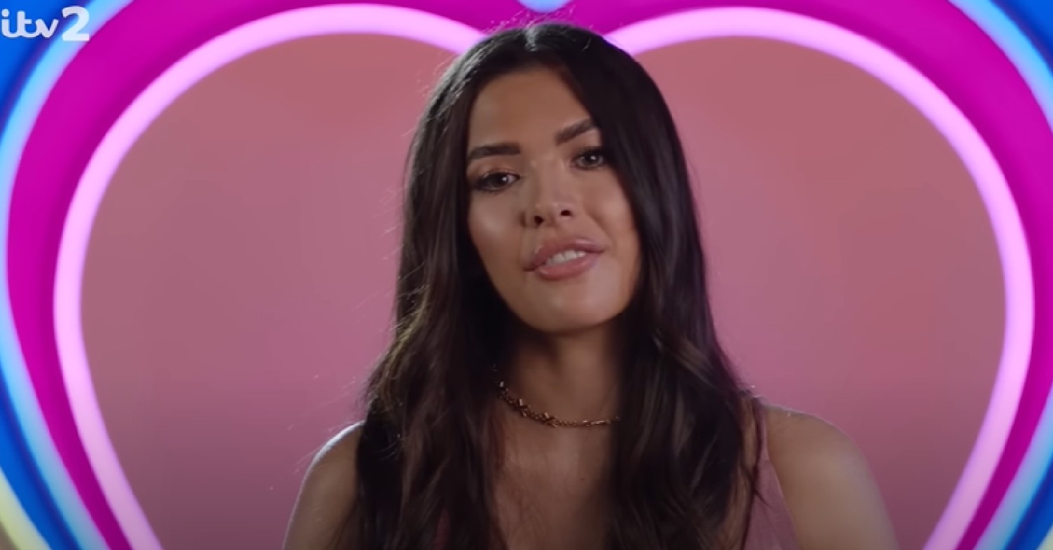 Gemma Owen speaks to the camera during Love Island VT