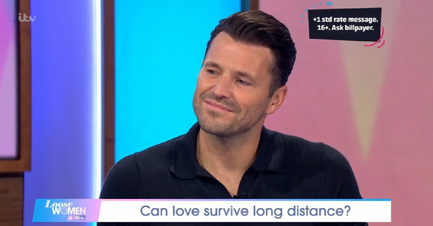 Mark Wright smiles as he turns to the side on Loose Women