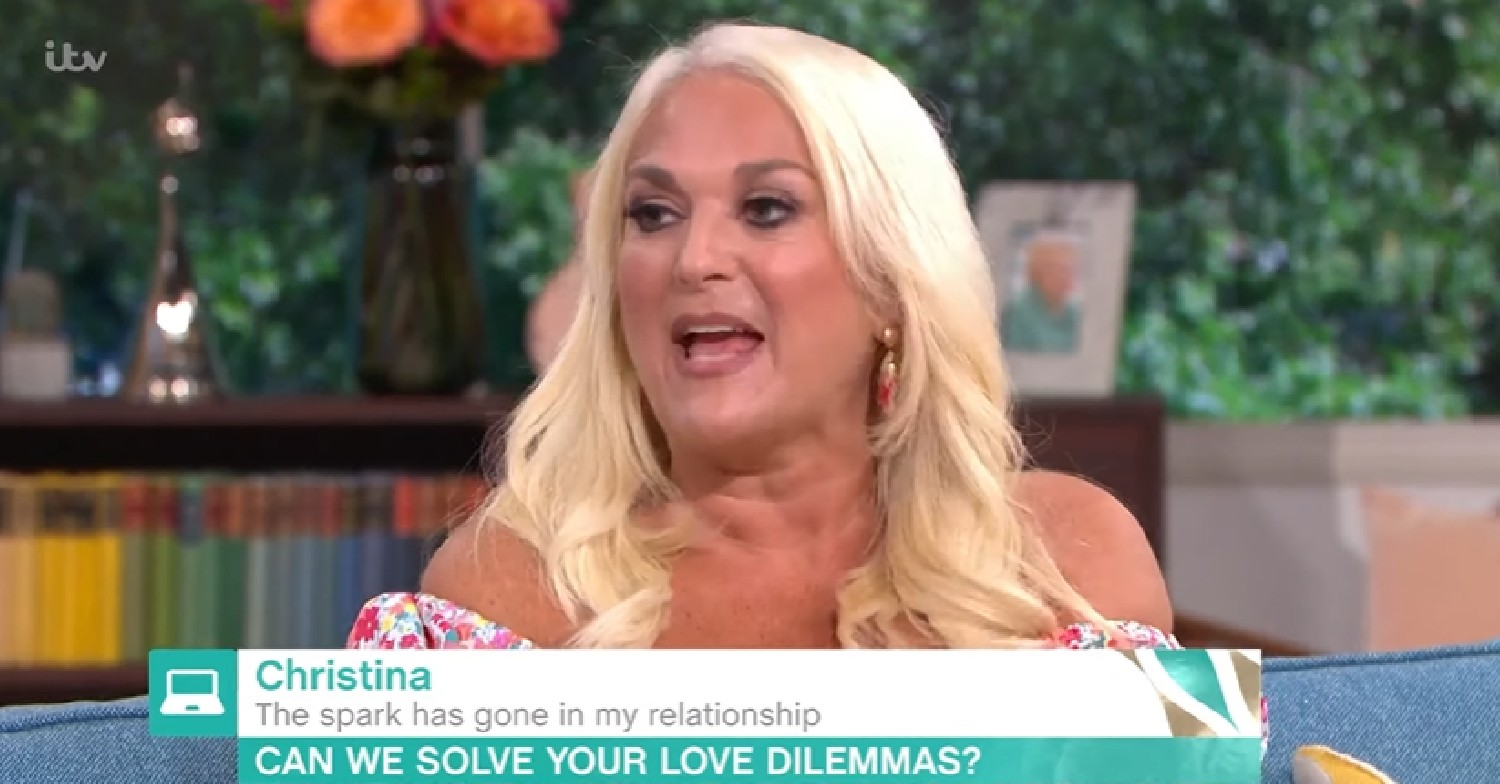 Vanessa Feltz giving advice to callers on This Morning today