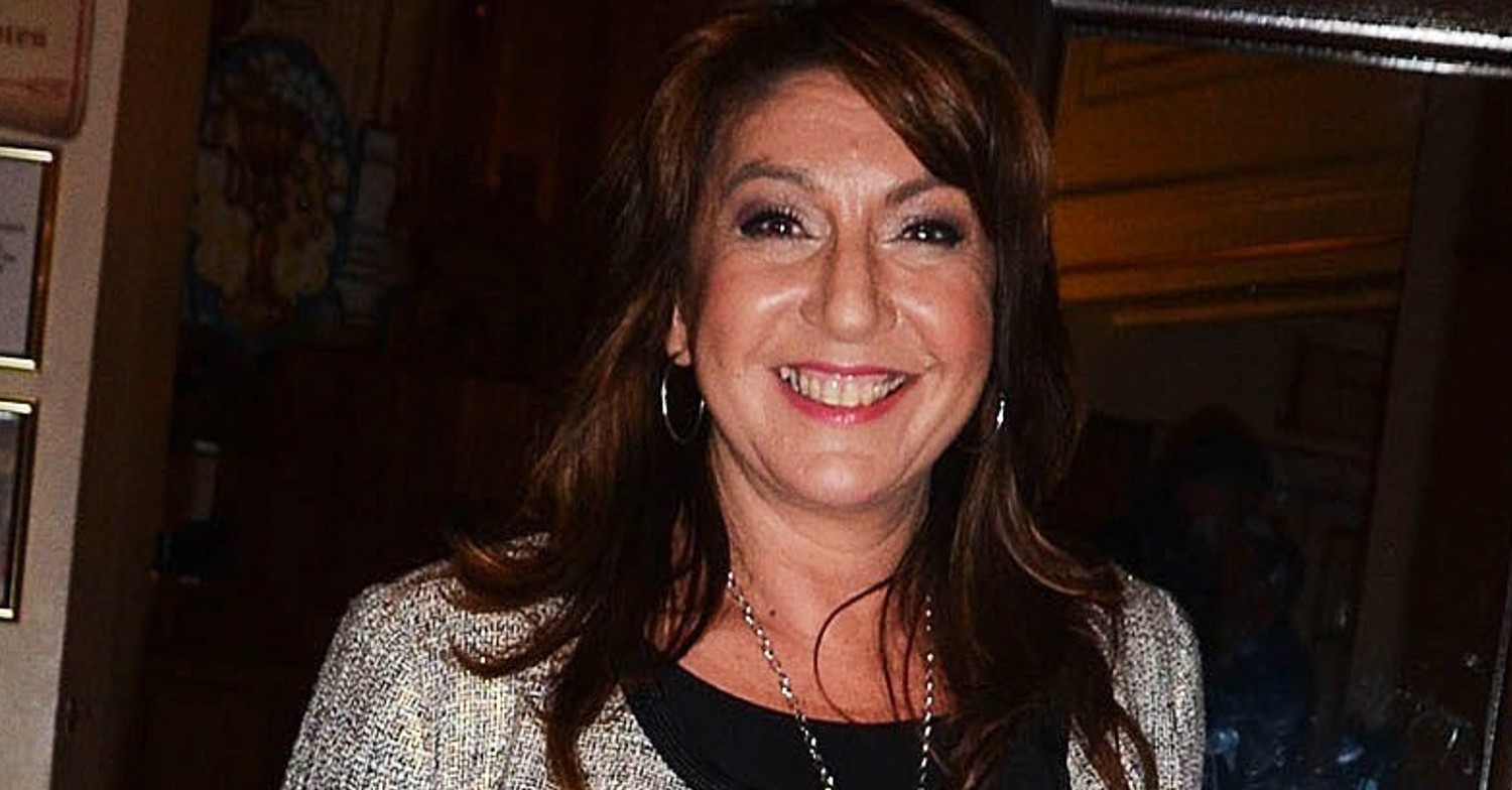 Jane McDonald smiling at an event