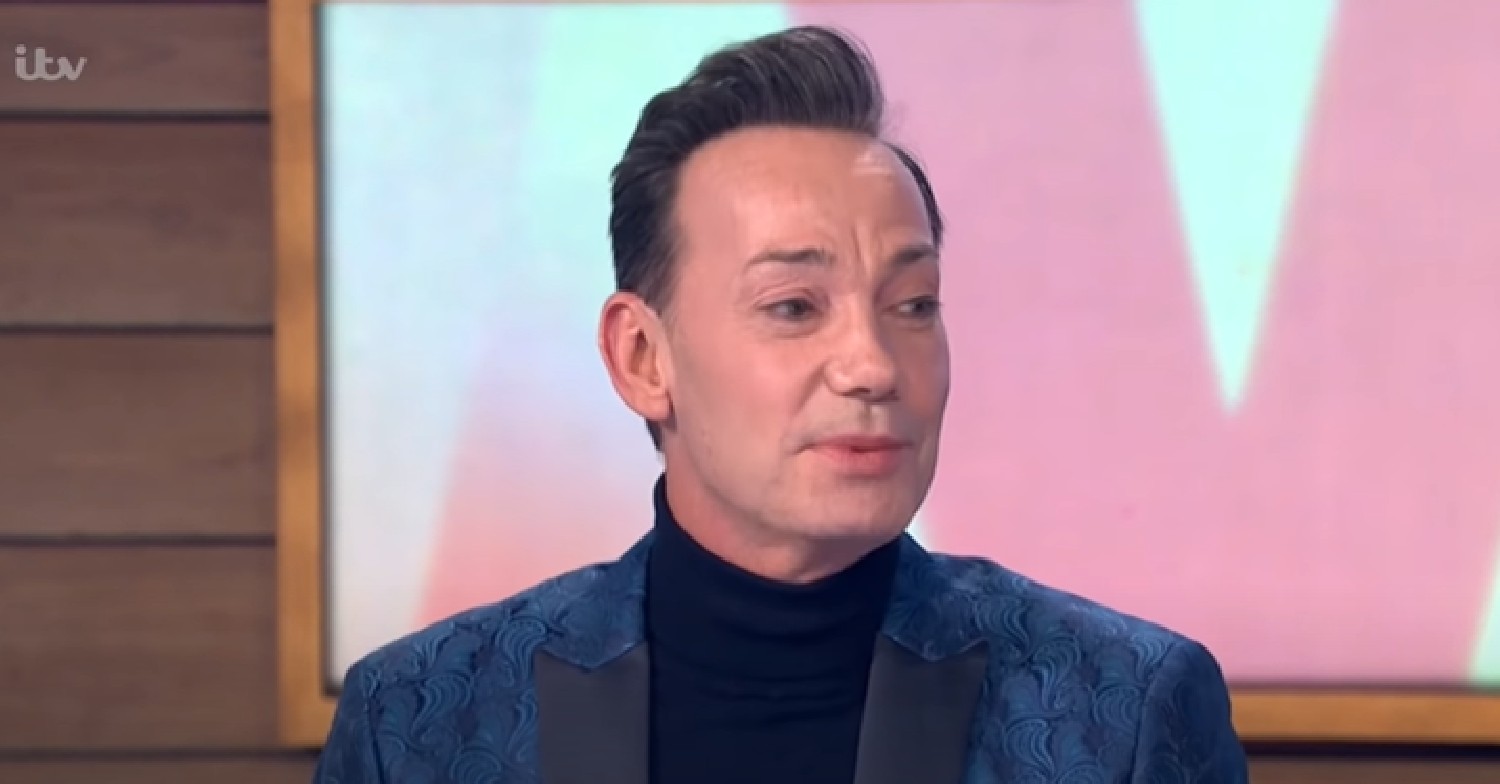 Strictly star Craig Revel Horwood turns to the side and speaking on Loose Women