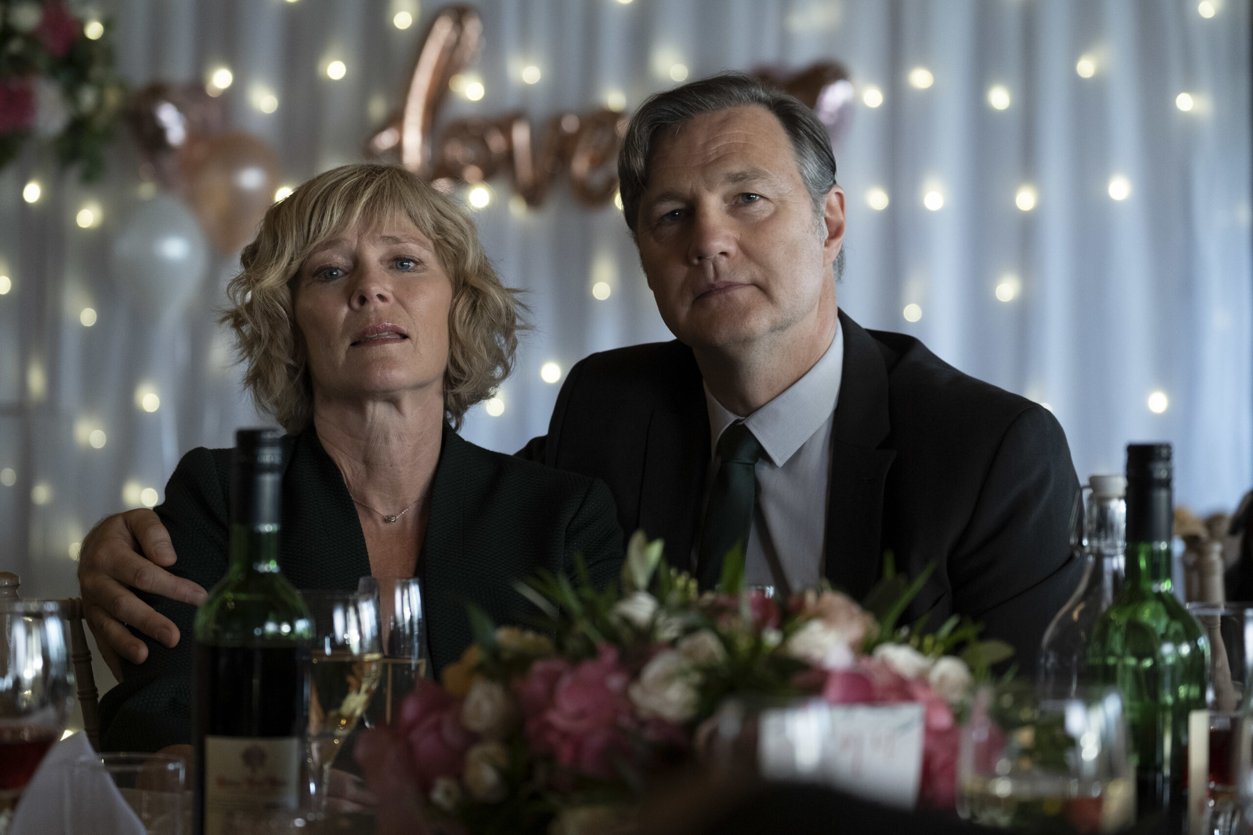 Clare Holman and David Morrissey in Sherwood