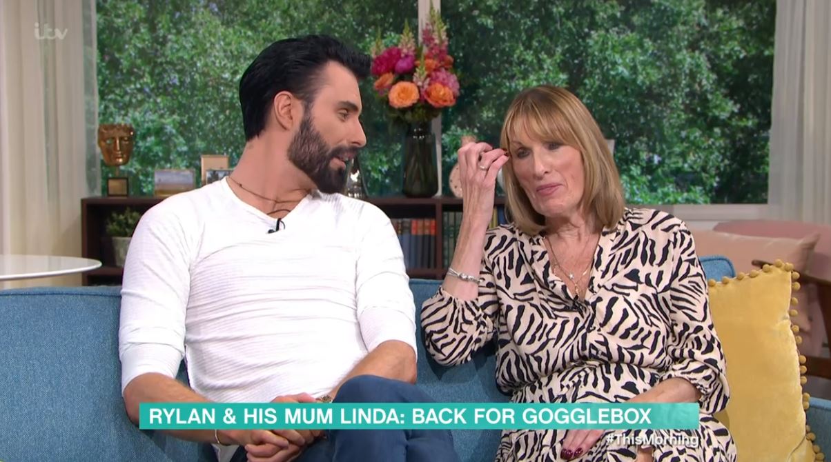 Rylan and mum Linda chatting on This Morning today