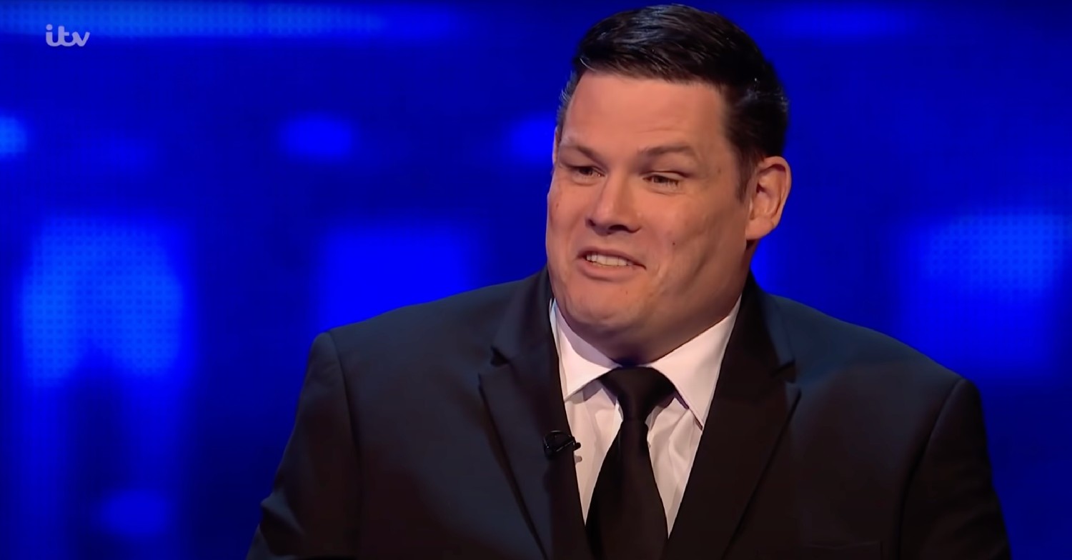Mark Labbett looking smug on The Chase