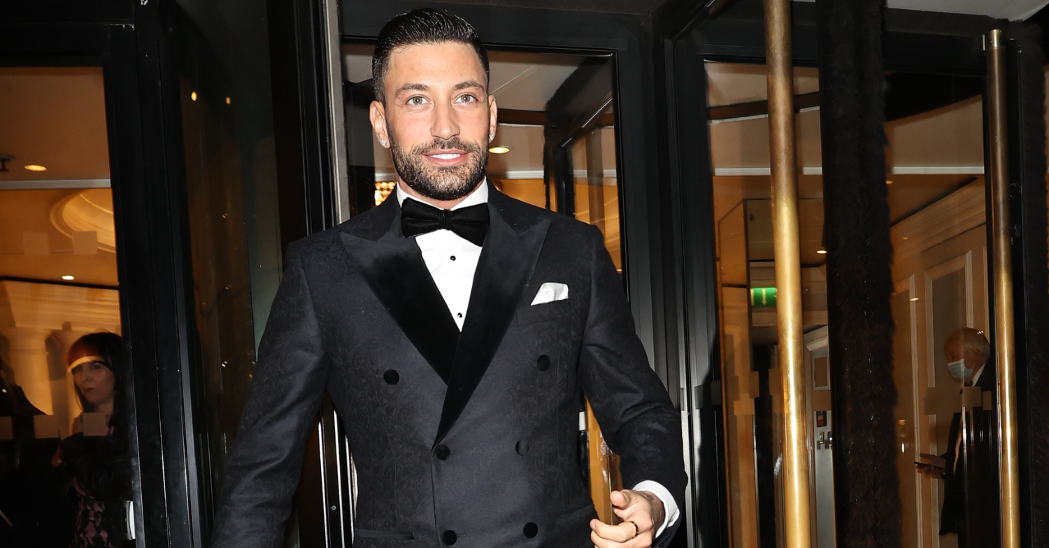 Strictly star Giovanni Pernice smiles in tuxedo at event