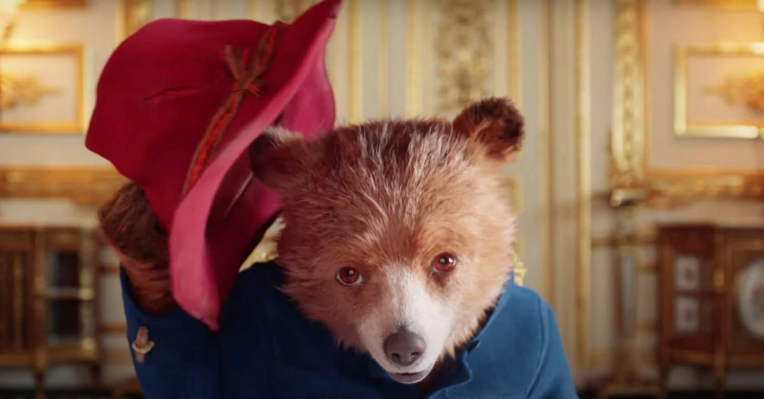 Paddington Bear raises his hat during the Platinum Jubilee sketch
