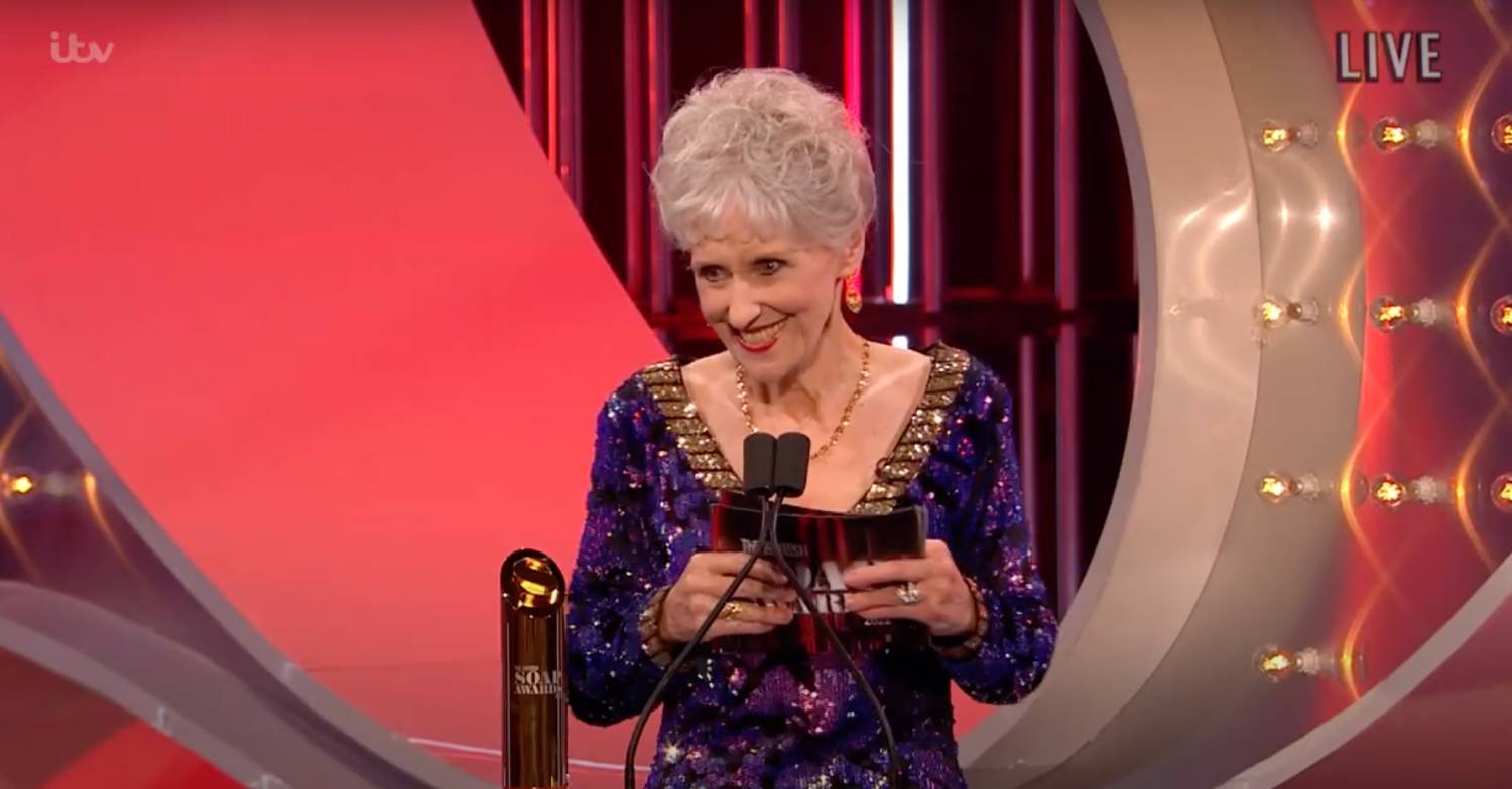 Anita Dobson made an appearance at the British Soap Awards