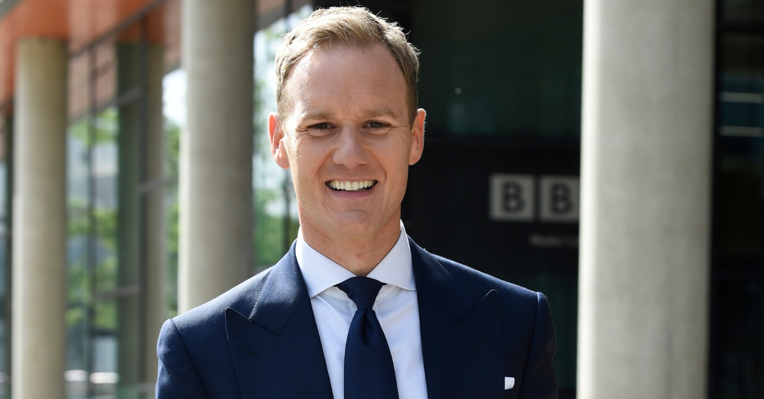 Dan Walker smiling to camera
