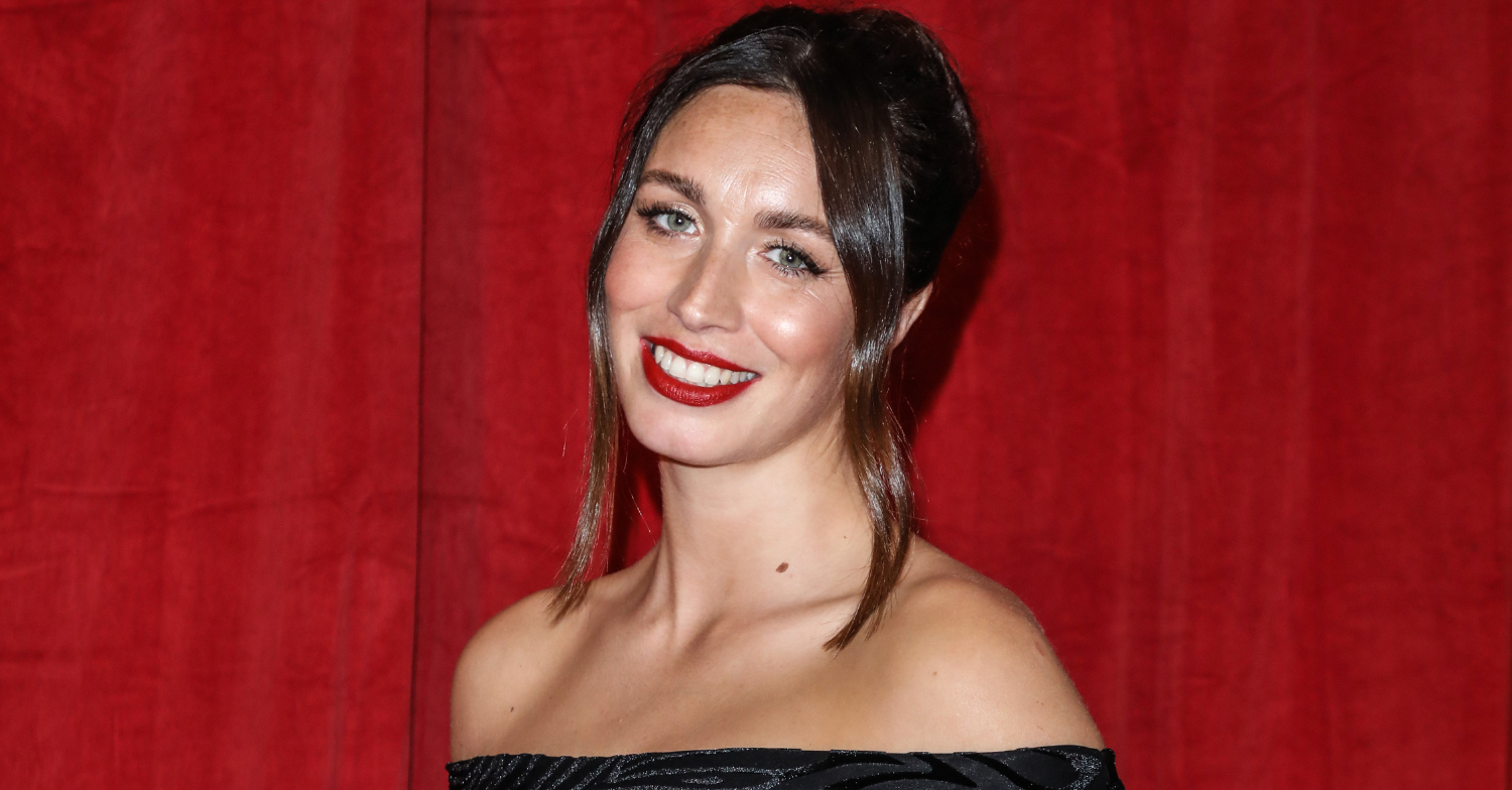 Julia Goulding smiles to camera