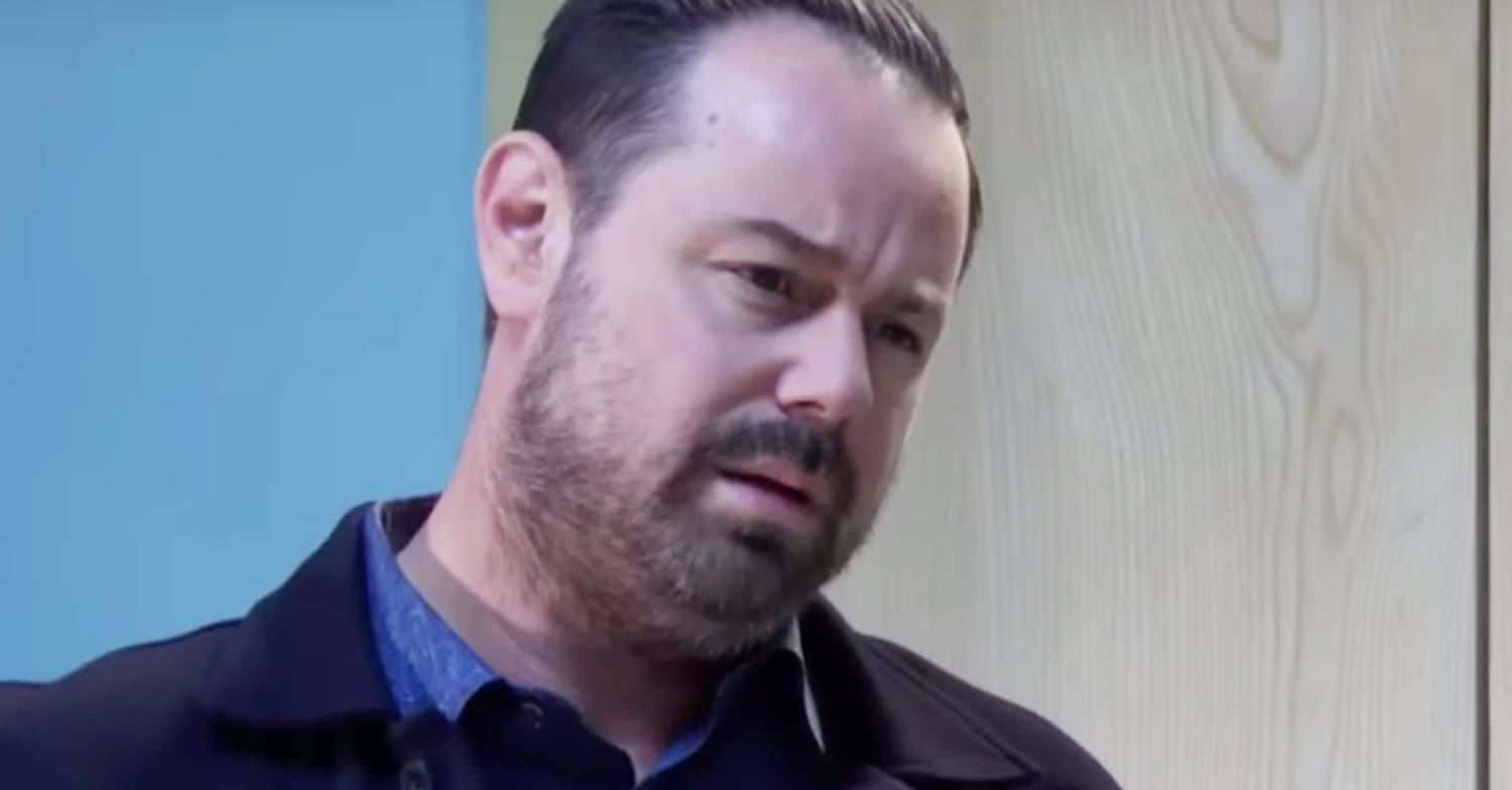 Danny Dyer glares as Mick Carter