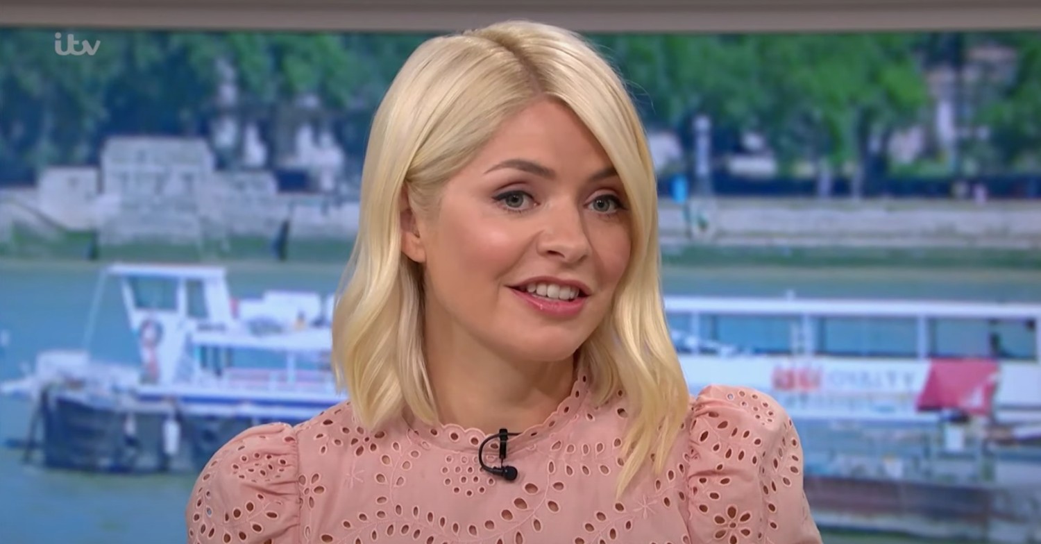 Holly Willoughby smiling on This Morning