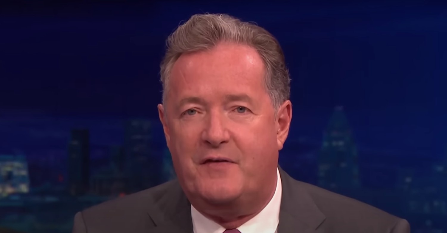 Piers Morgan looking serious on his Uncensored show
