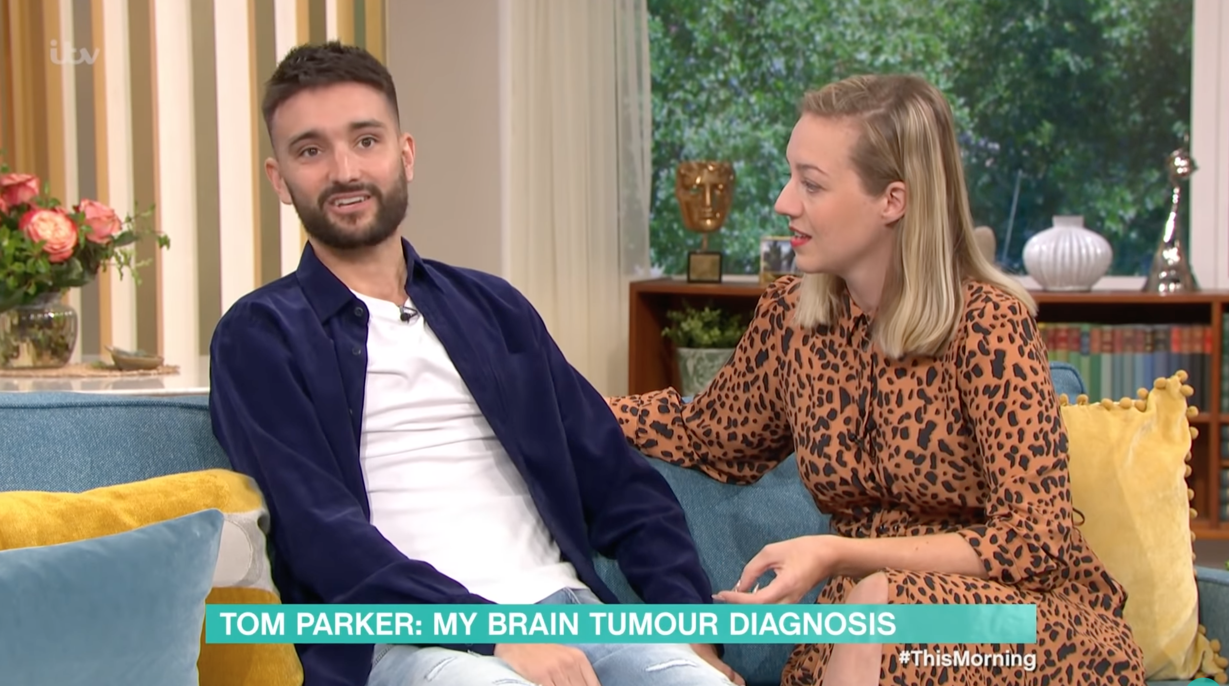 Tom Parker and his wife Kelsey on This Morning