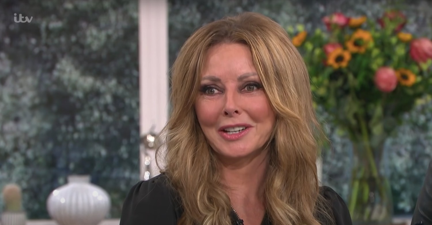 Carol Vorderman smiling on This Morning