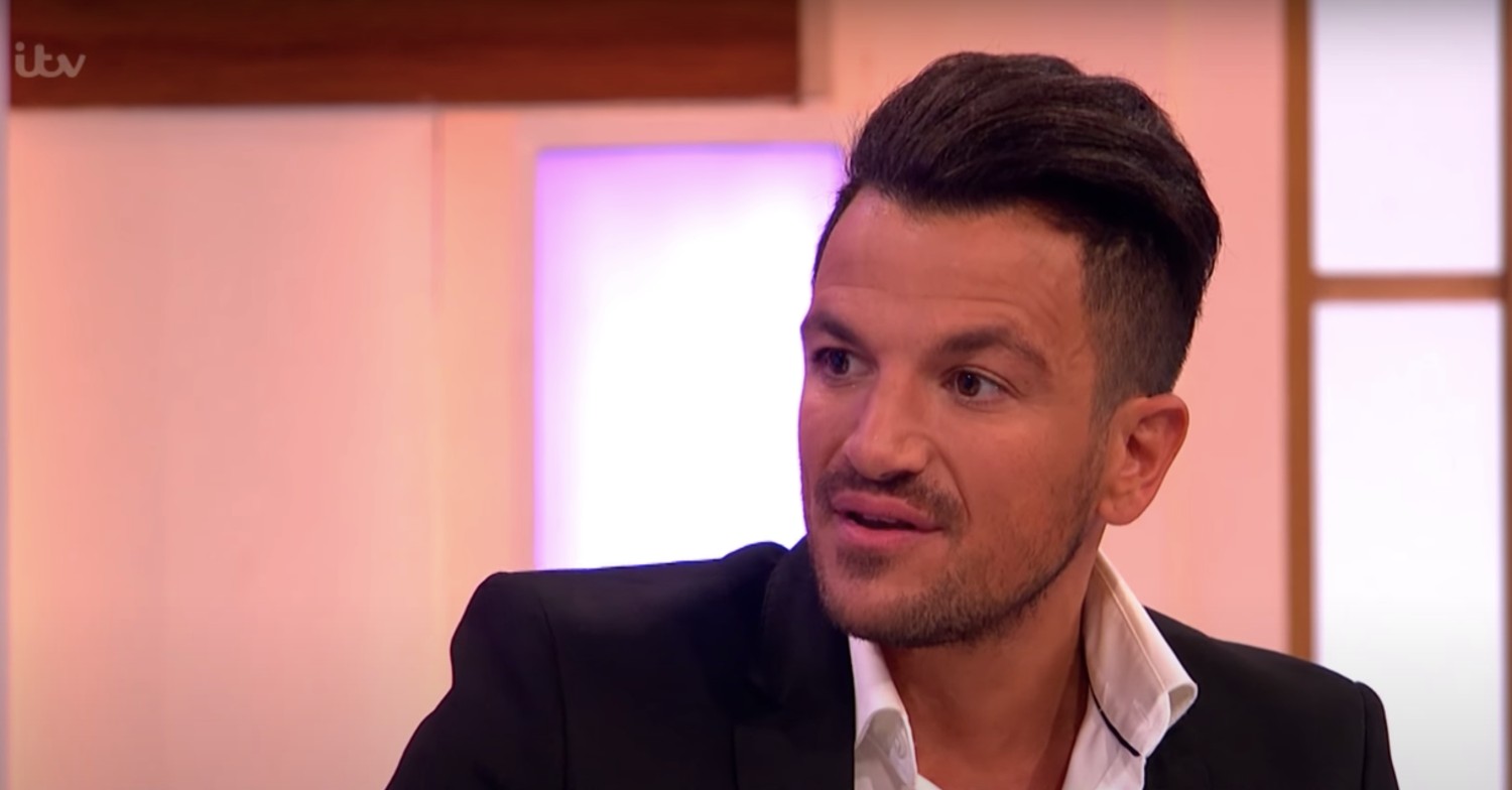 Peter Andre looks serious on Loose Women