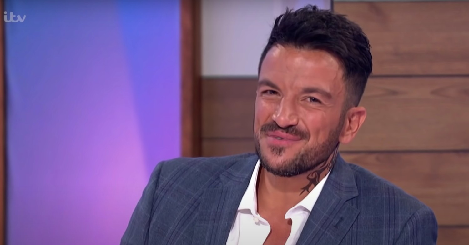 Peter Andre smiling on Loose Women