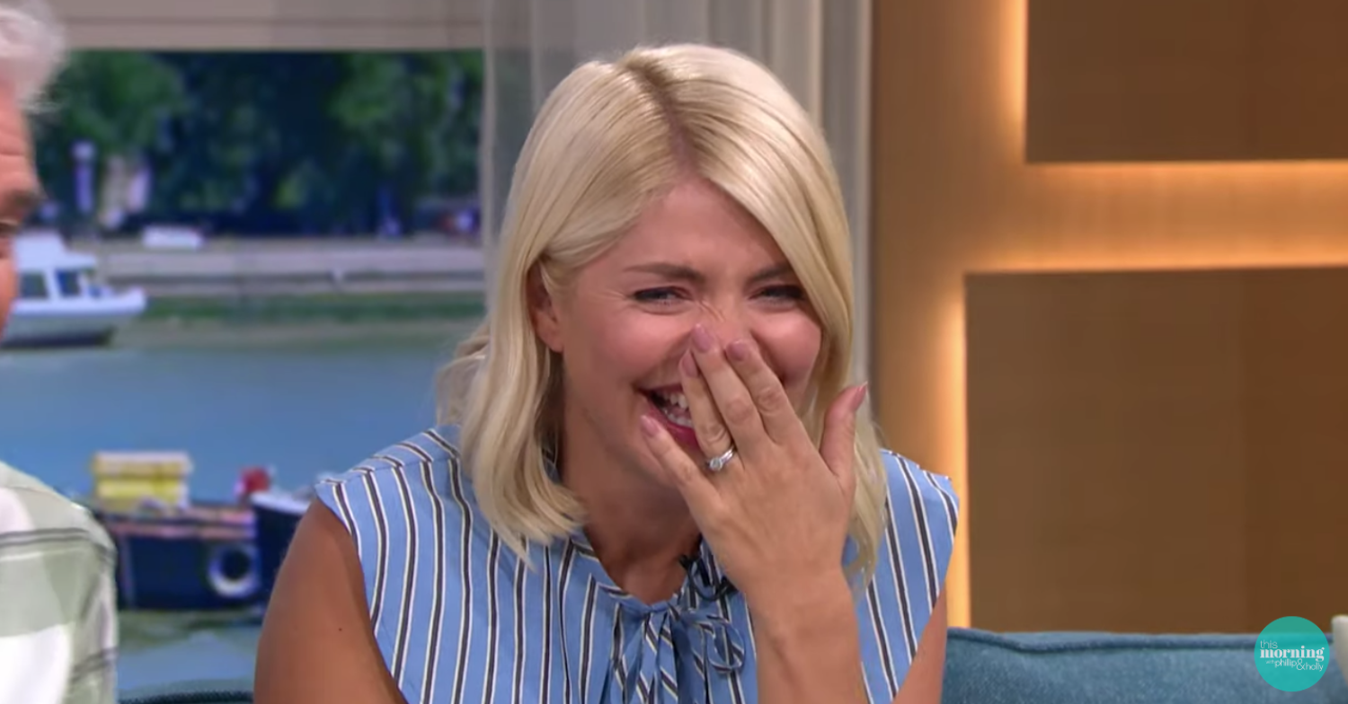 Holly Willoughby laughing on This Morning