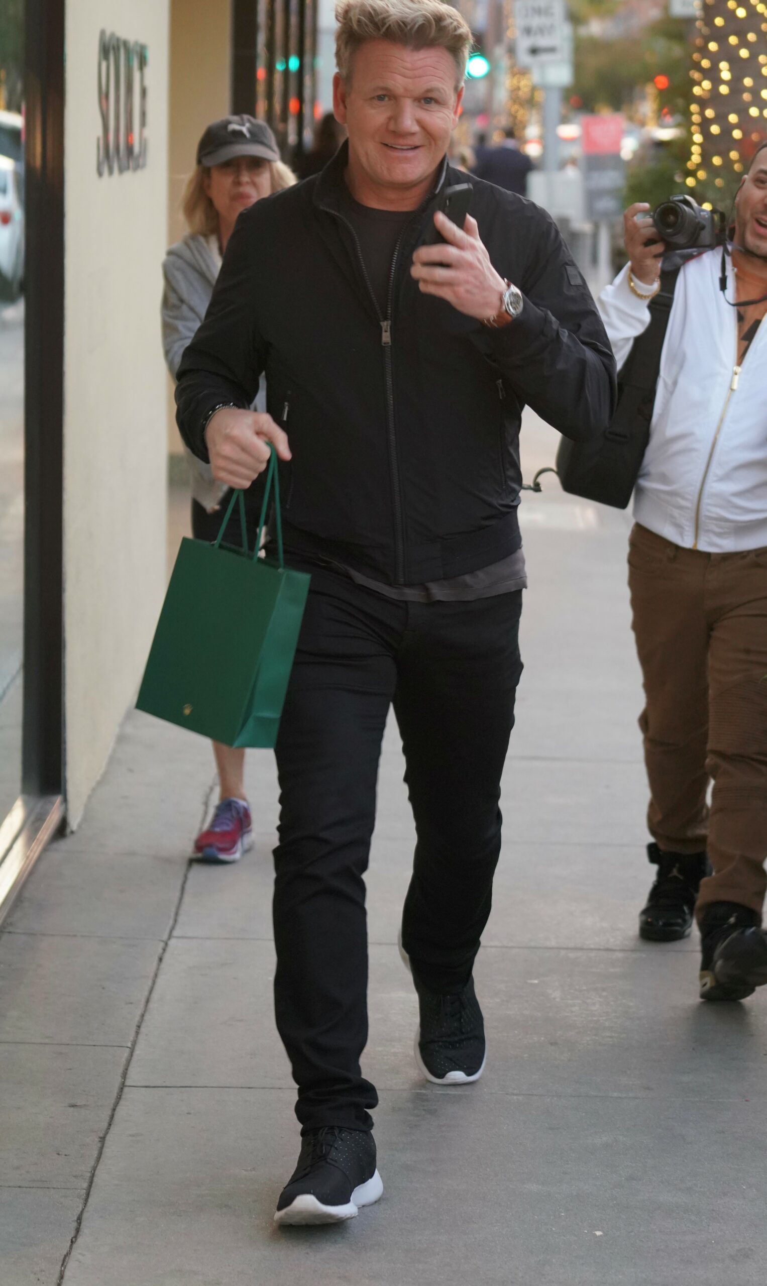 Gordon Ramsay smiles and puts thumb up