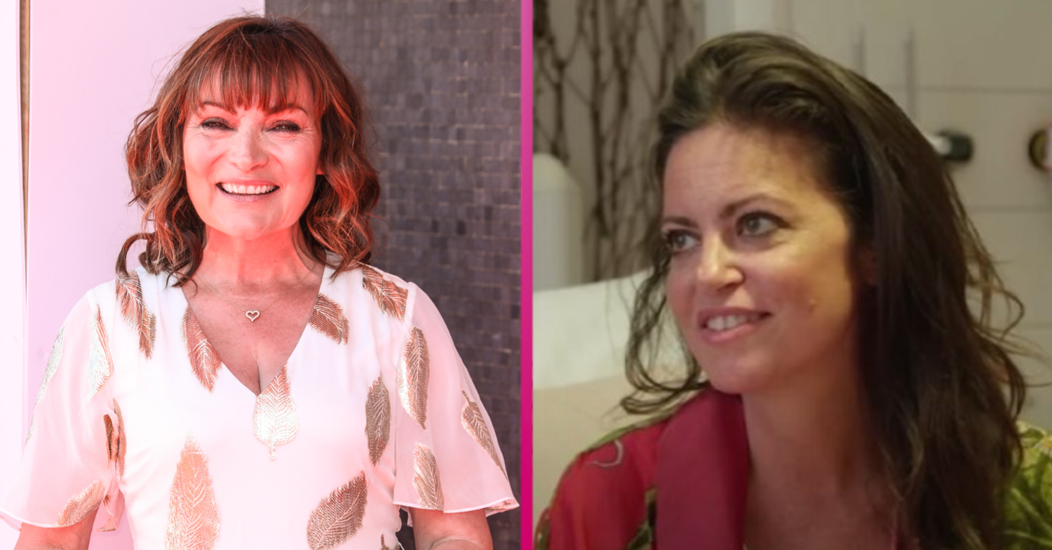Split image of Lorraine Kelly and Deborah James