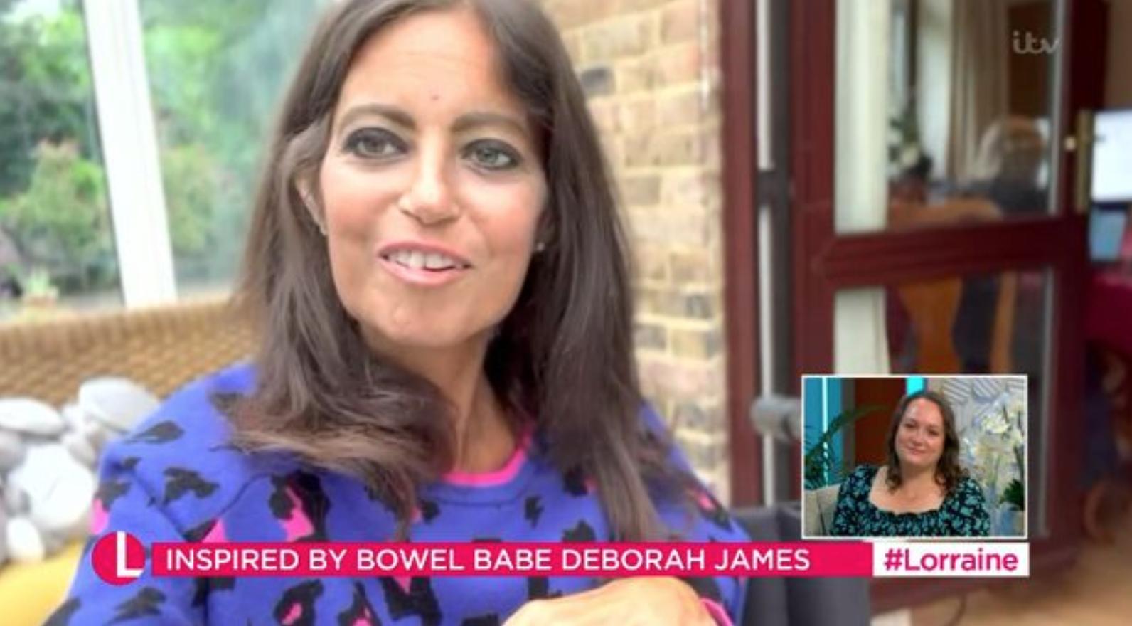 Deborah James on a video link