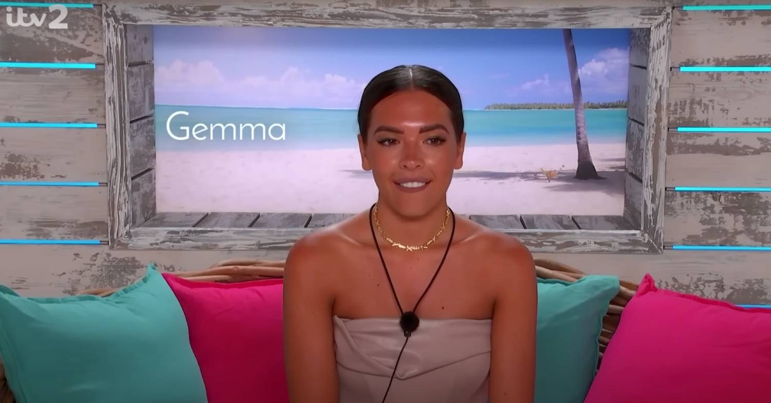 Gemma Owen reflects during a Love Island episode