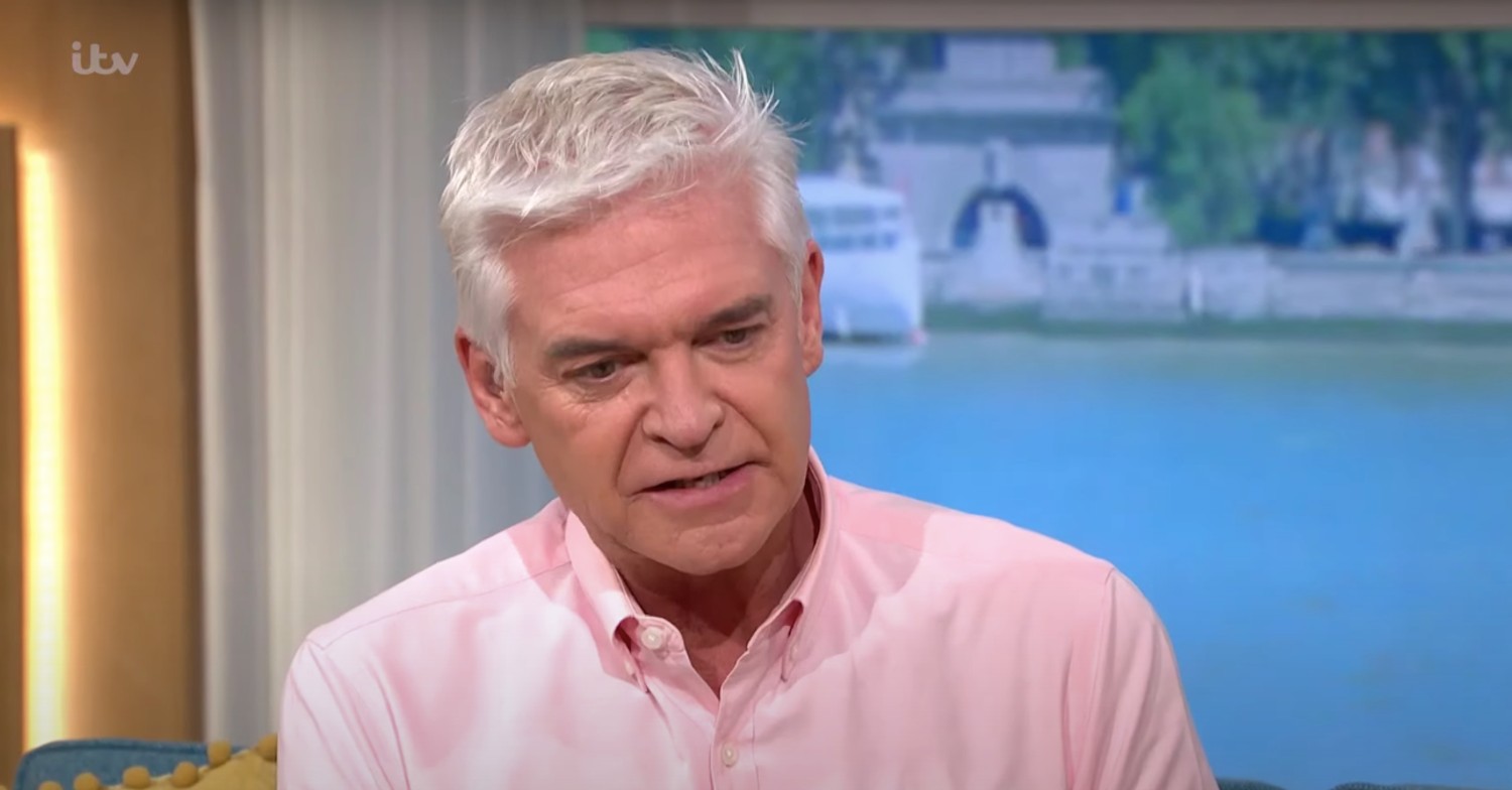 Phillip Schofield frowning on This Morning