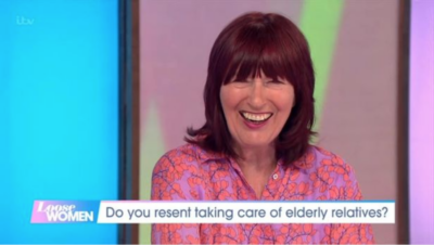 Janet Street-Porter laughing on Loose Women today