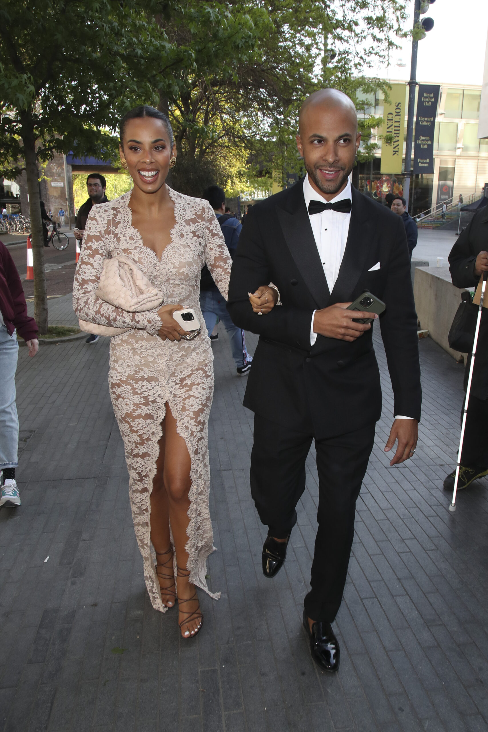 Rochelle Humes arm in arm with husband Marvin