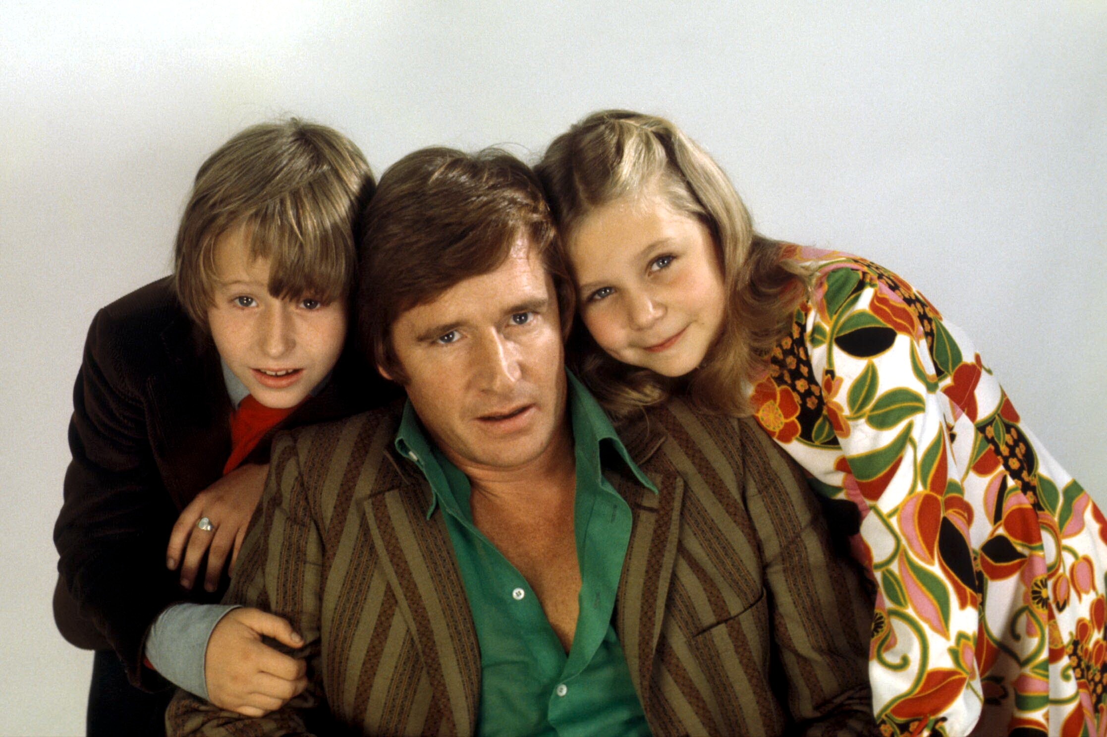 Ken Barlow with his young twins Peter and Susan 