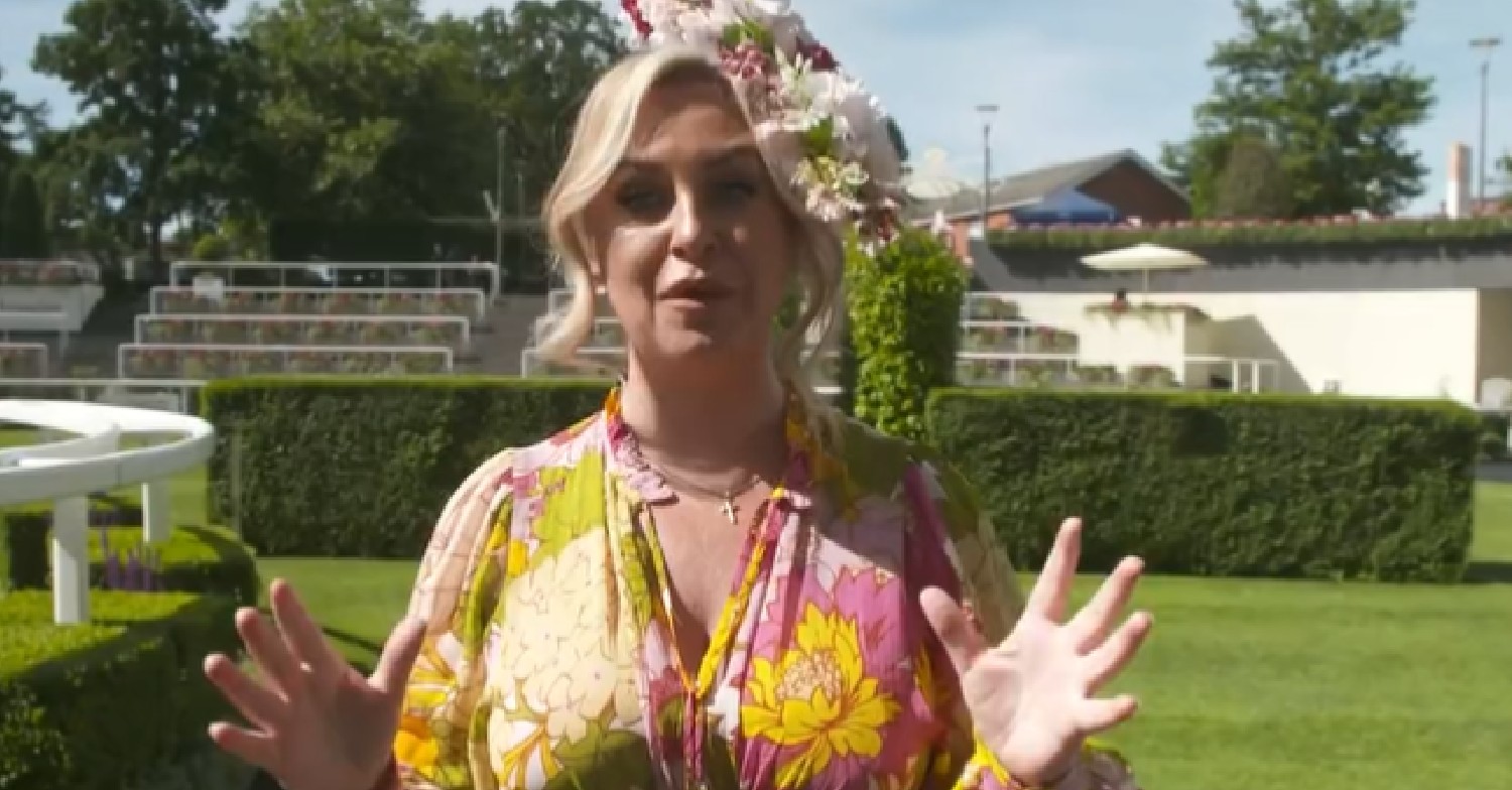 Josie Gibson in yellow floral dress on This Morning today