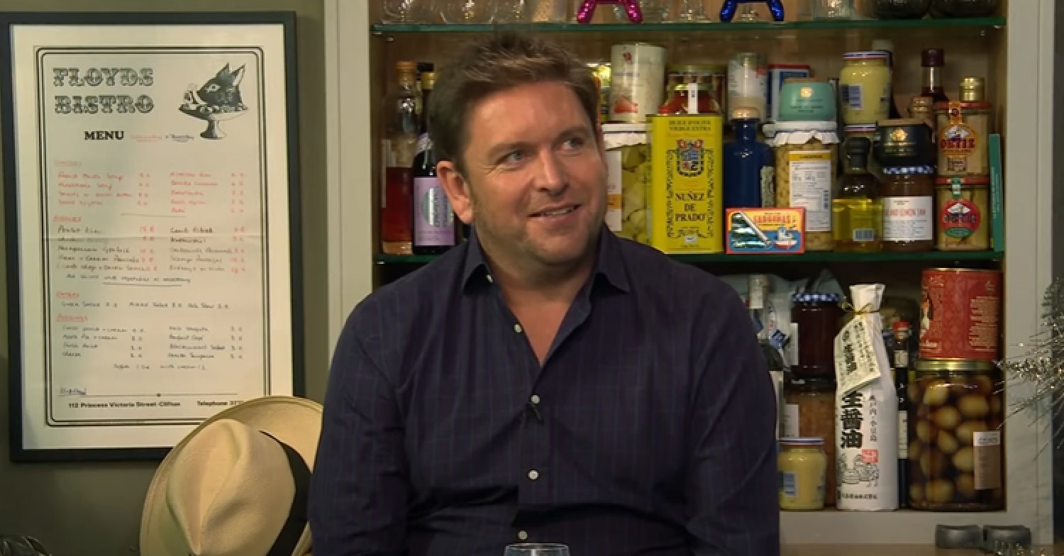 James Martin smiles on Saturday Morning