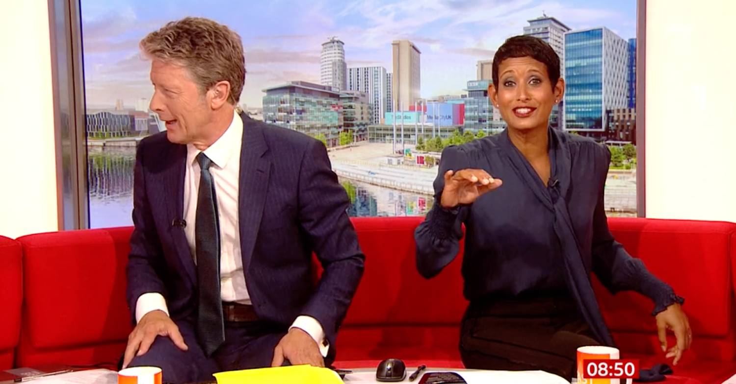 Charlie Stayt and Naga Munchetty reflect on the joke