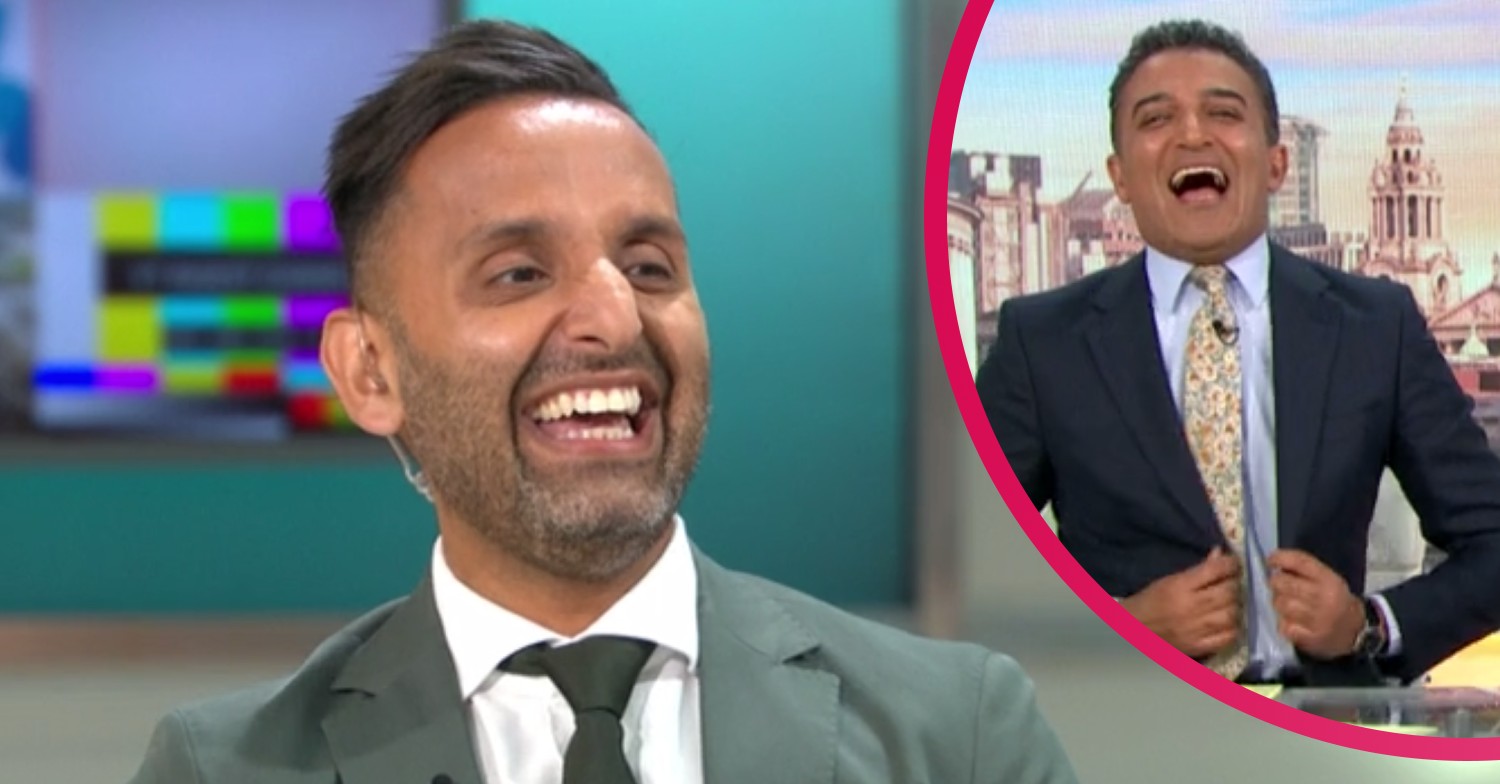 Dr Amir Khan and Adil Ray laughing on GMB today