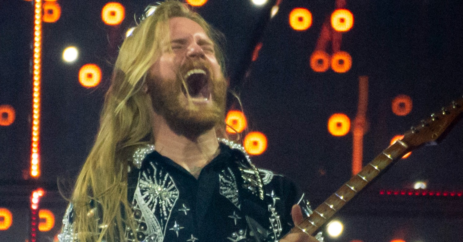 Eurovision UK entry Sam Ryder sings on stage