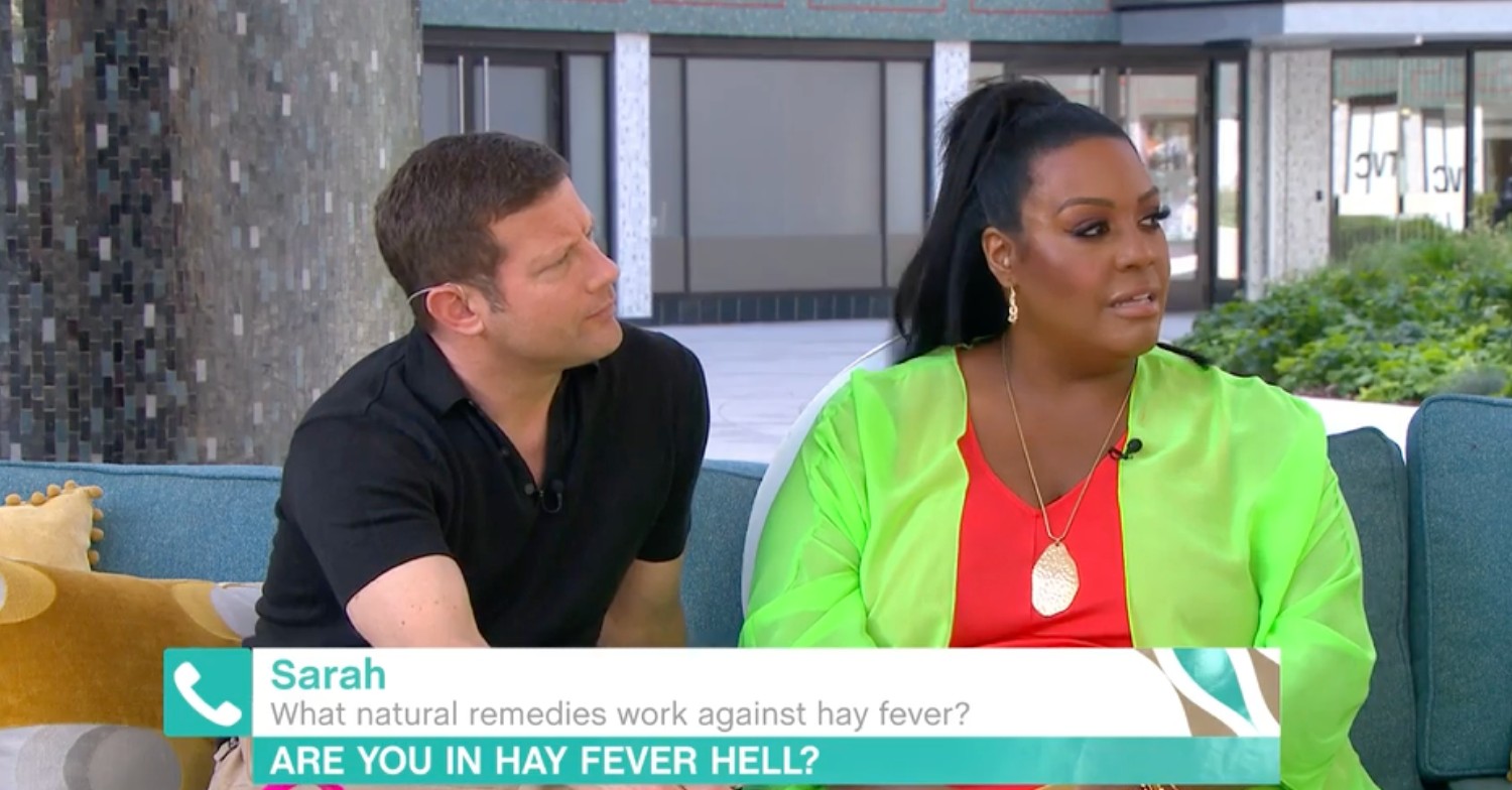 Dermot O'Leary and Alison Hammond speaking on This Morning today