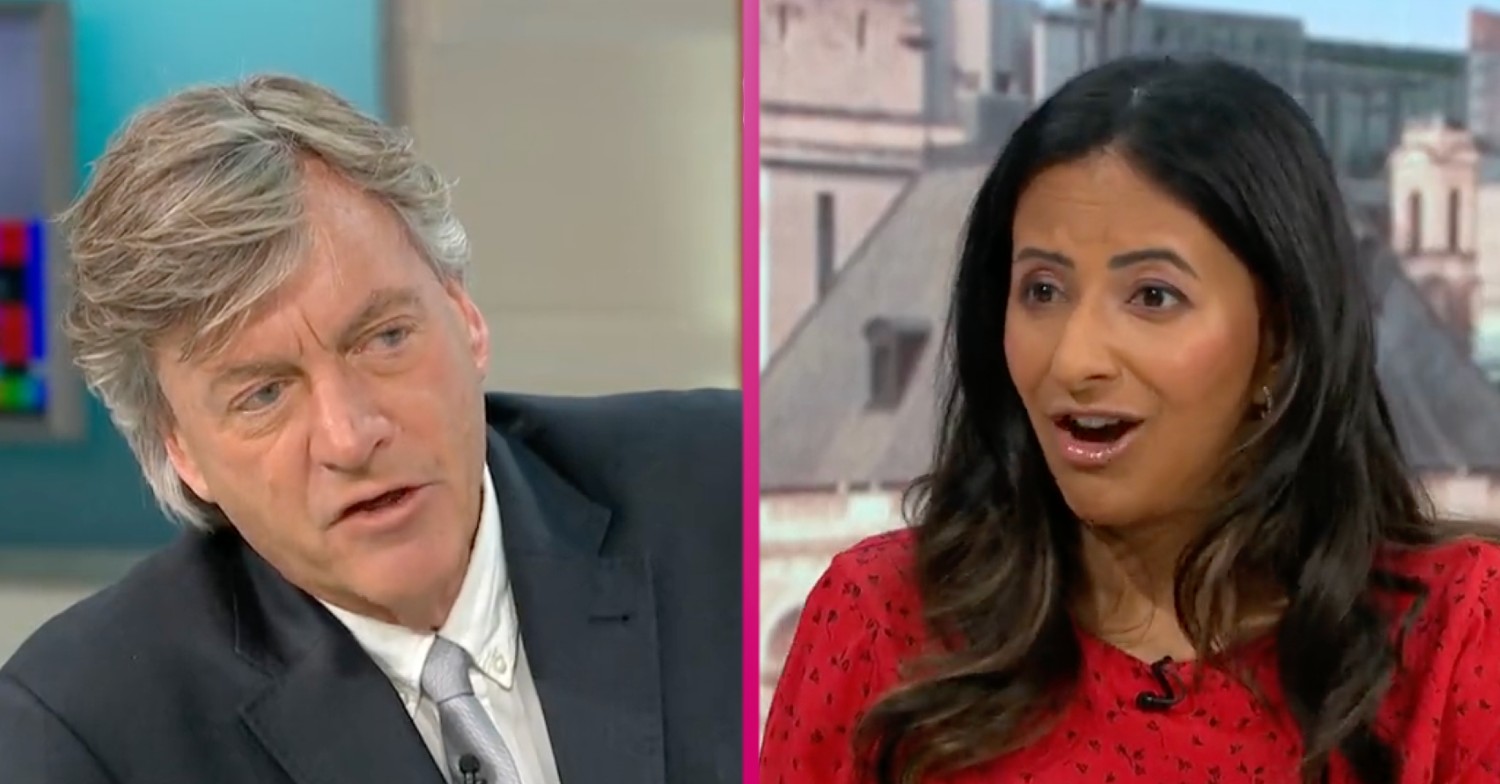Good Morning Britain presenters Richard Madeley and Ranvir Singh speaking