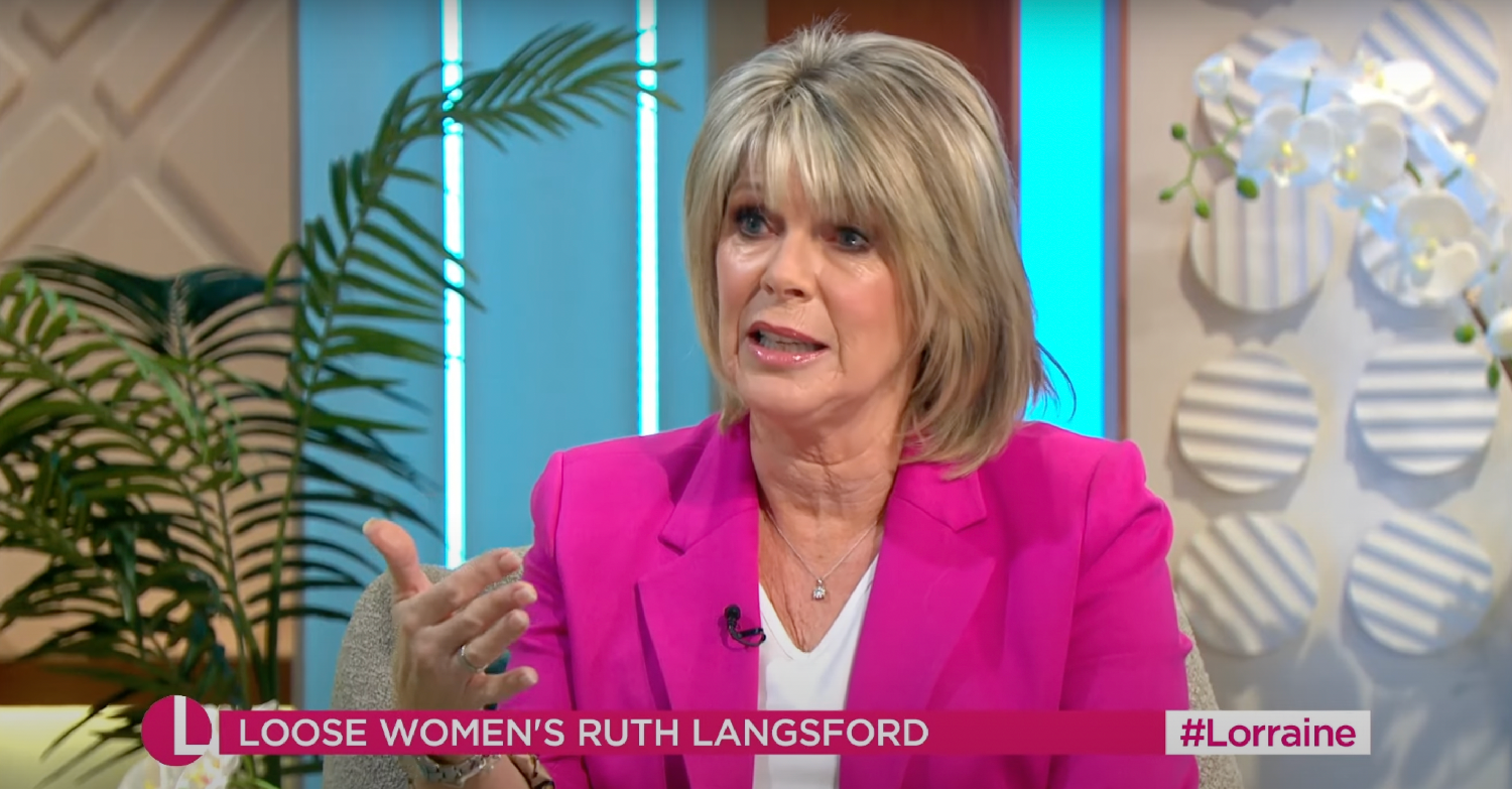 Ruth Langsford speaking on Lorraine 
